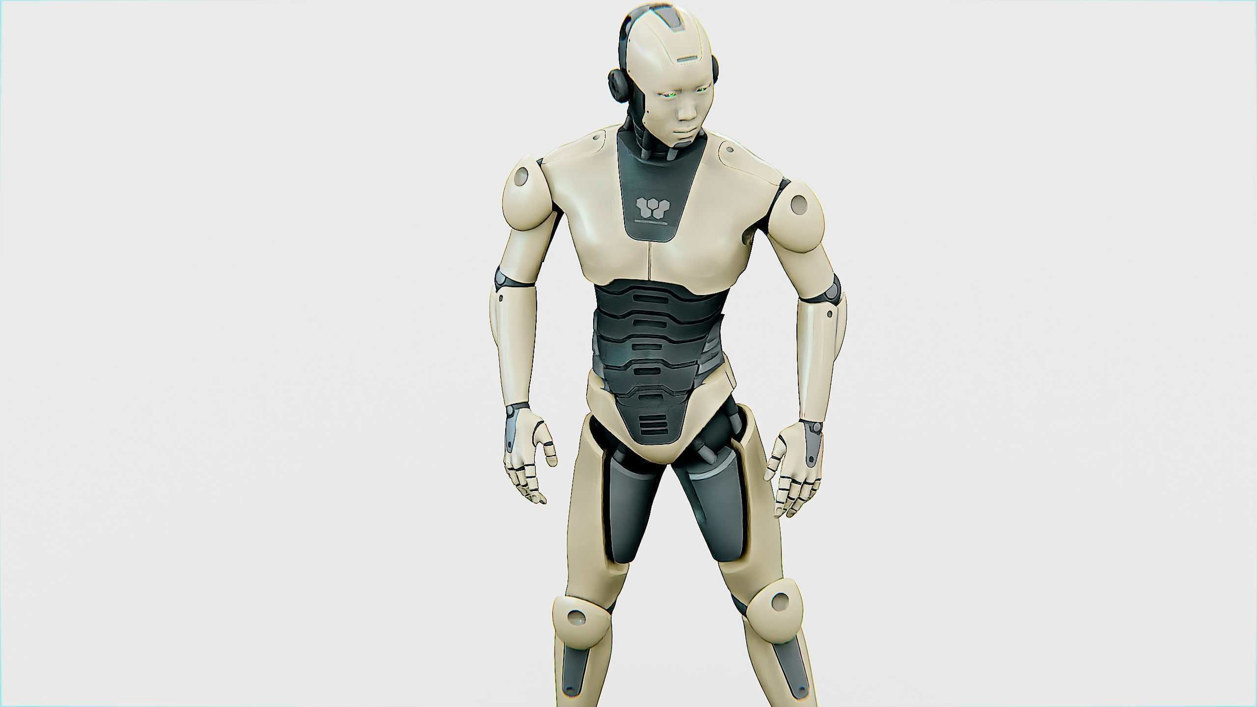 ANDROID M-3000  Rigged for Unreal Engine - Unity - MIXAMO  3D model_23