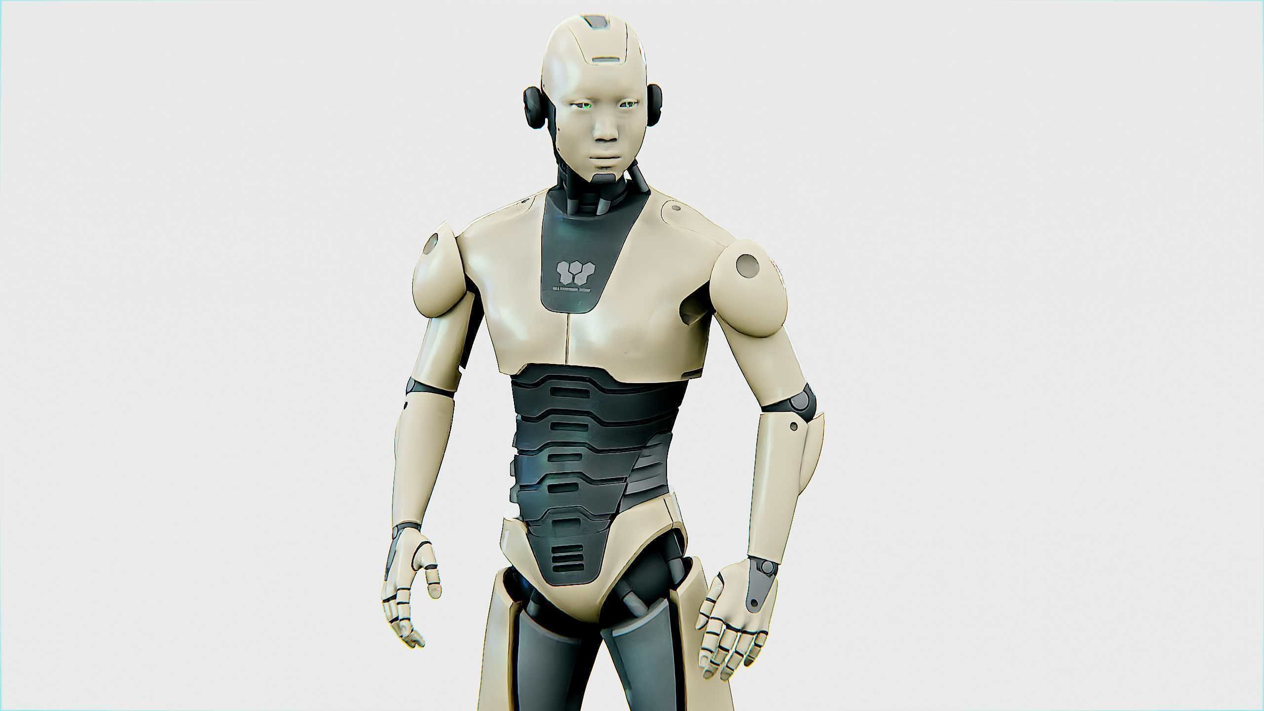 ANDROID M-3000  Rigged for Unreal Engine - Unity - MIXAMO  3D model_14
