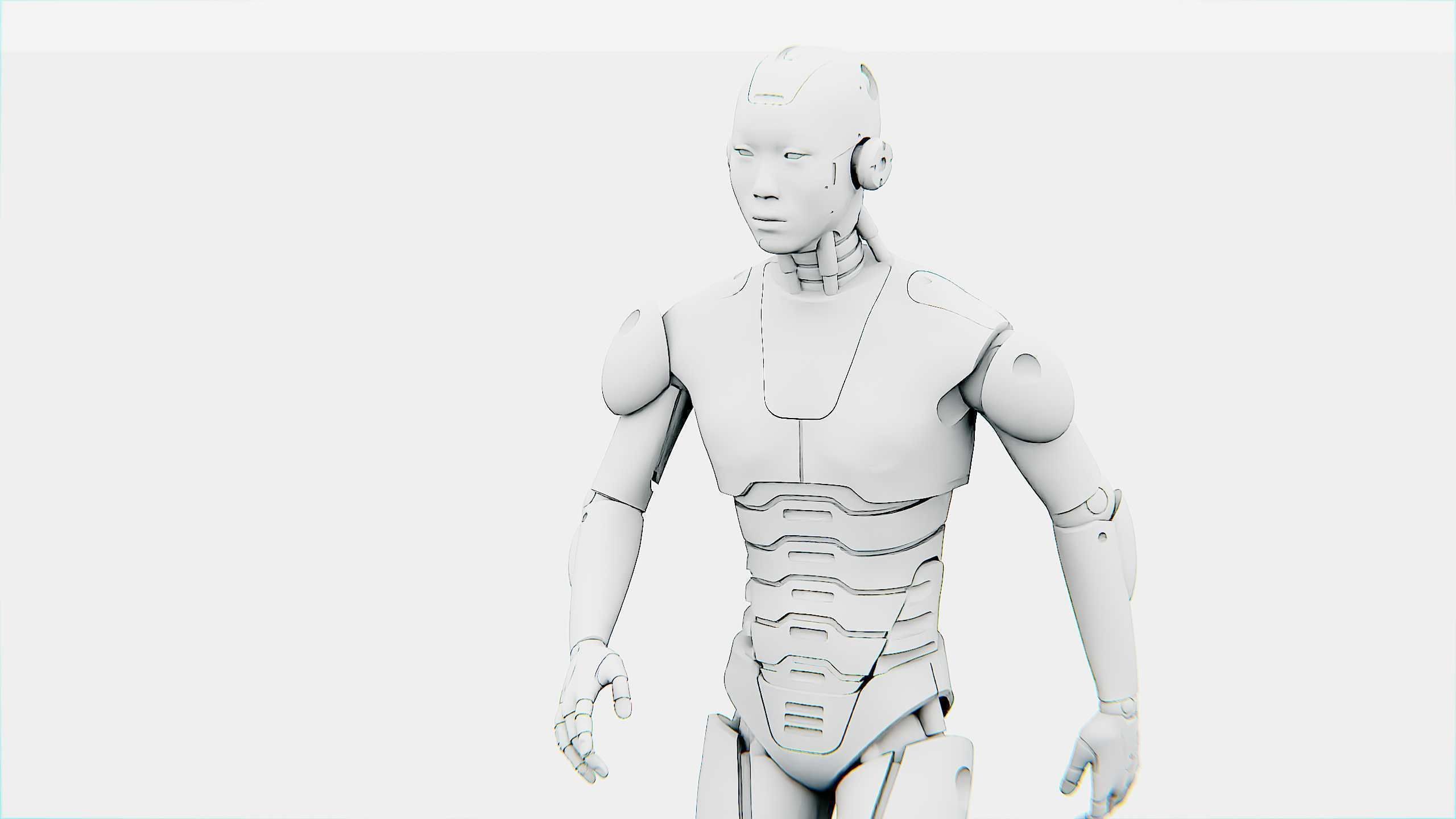 ANDROID M-3000  Rigged for Unreal Engine - Unity - MIXAMO  3D model_32
