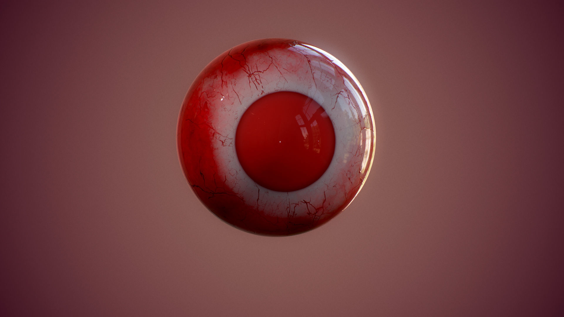 18 Eyes of Monsters and Zombies Low-poly 3D model_7