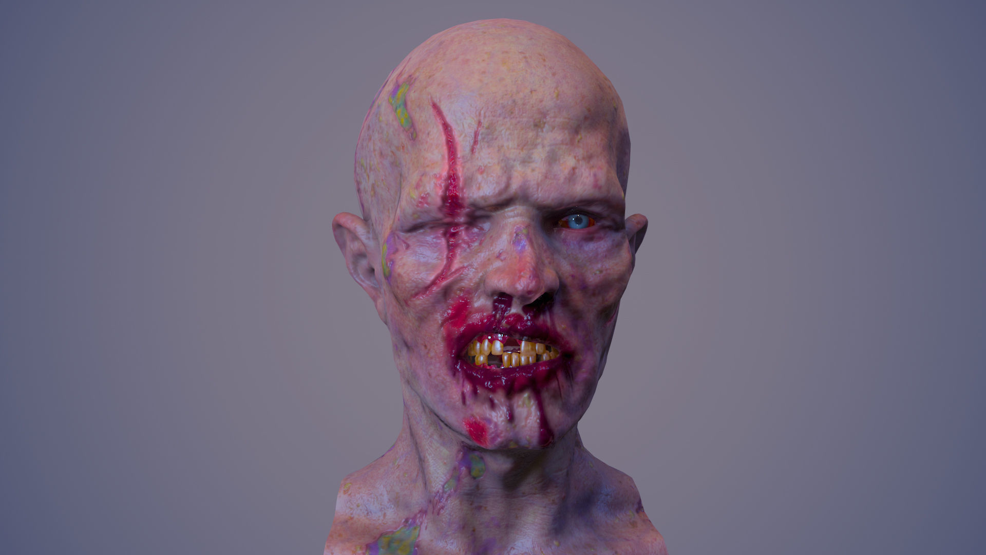 18 Eyes of Monsters and Zombies Low-poly 3D model_18