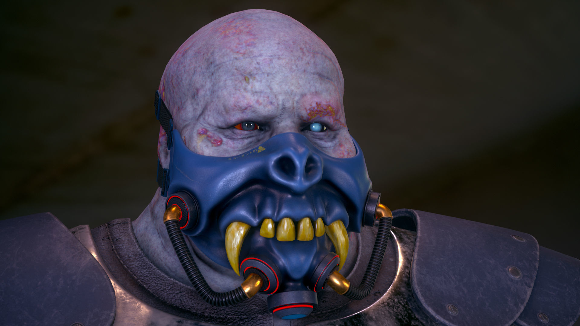 18 Eyes of Monsters and Zombies Low-poly 3D model_16