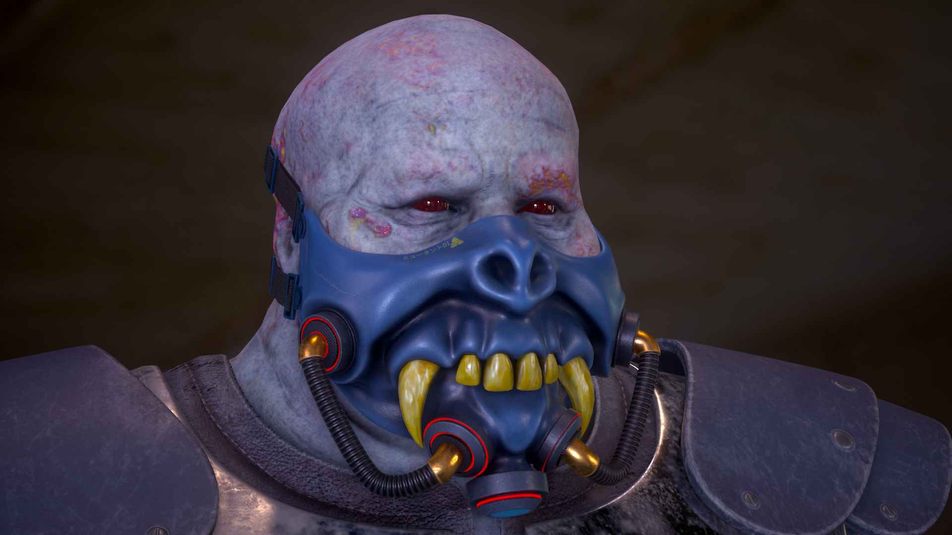 18 Eyes of Monsters and Zombies Low-poly 3D model_4