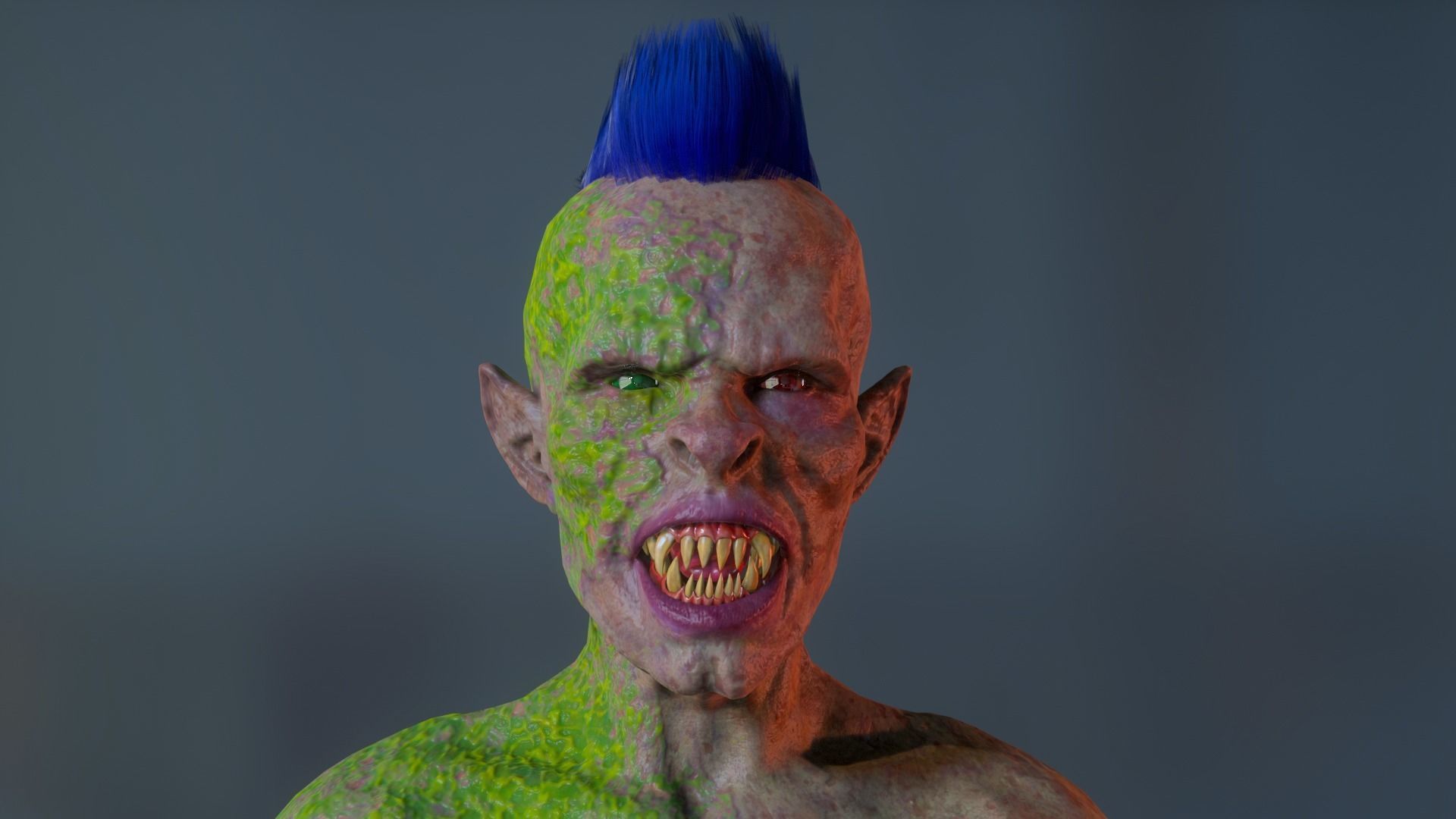 18 Eyes of Monsters and Zombies Low-poly 3D model_11