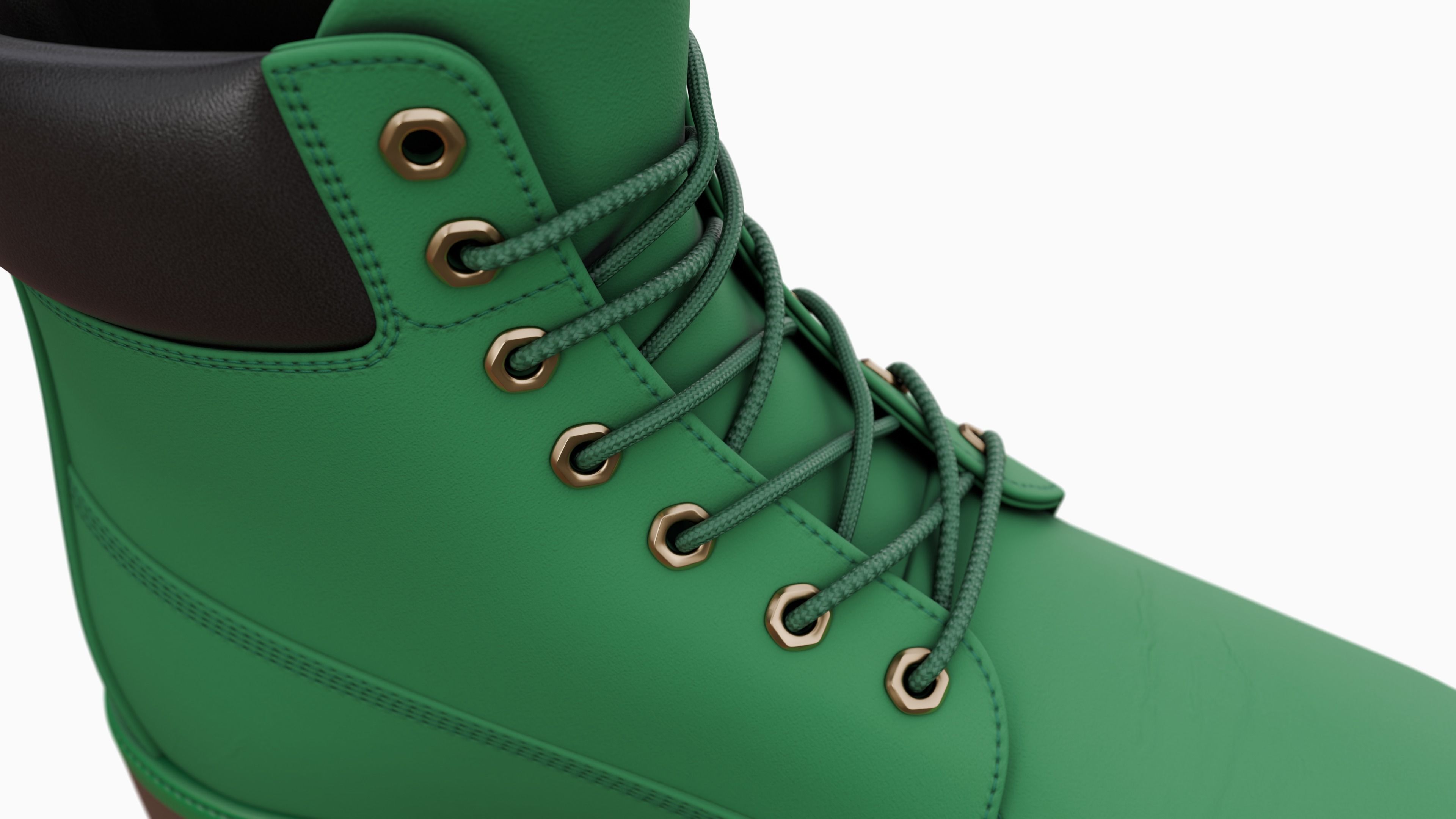 Timberland boots Low-poly 3D model_49