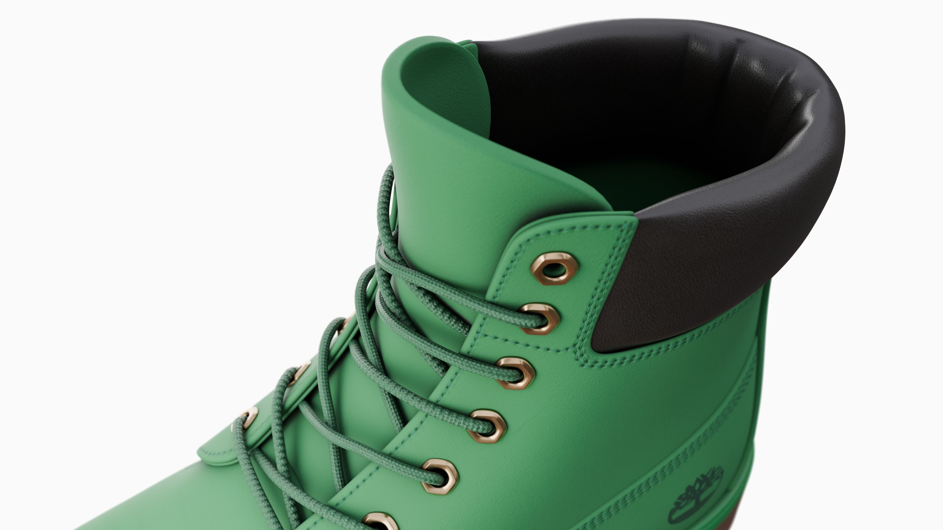 Timberland boots Low-poly 3D model_47