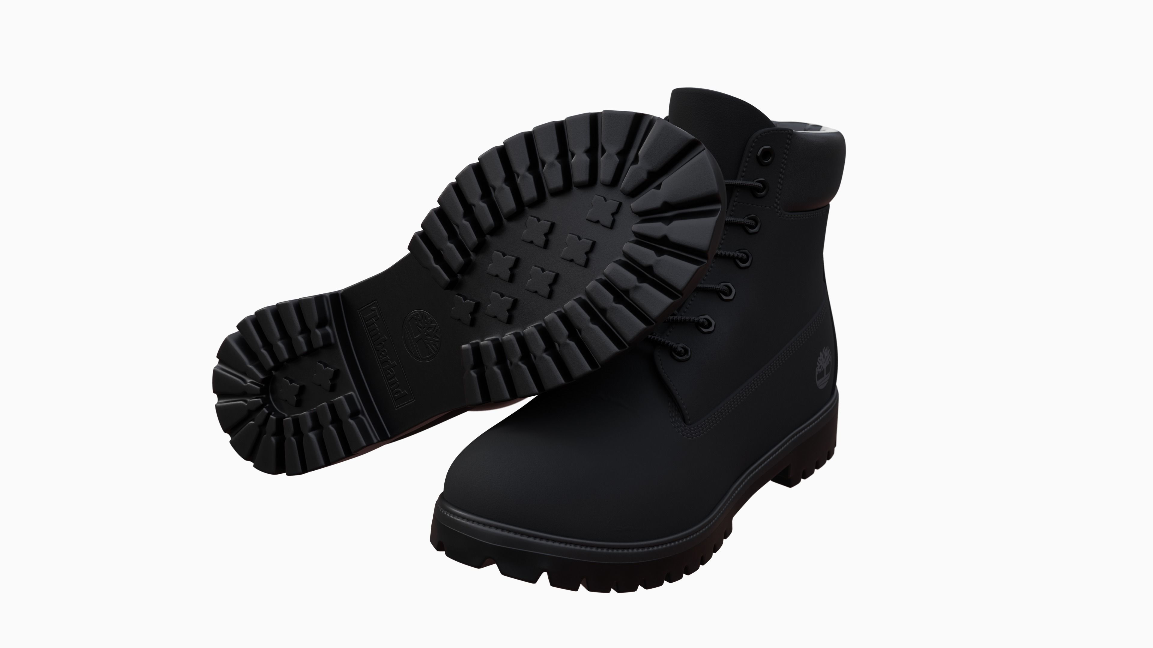 Timberland boots Low-poly 3D model_82