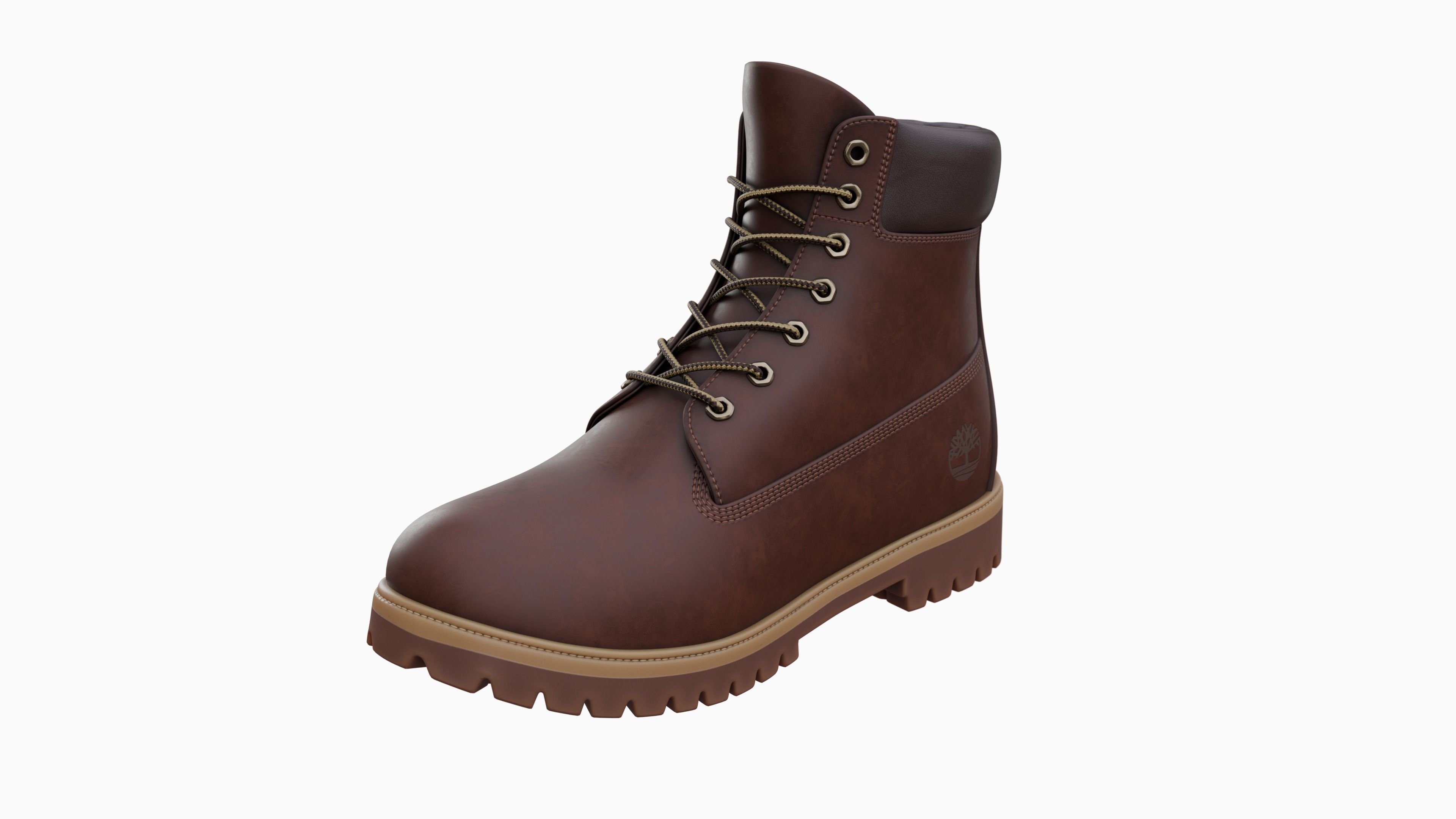 Timberland boots Low-poly 3D model_53