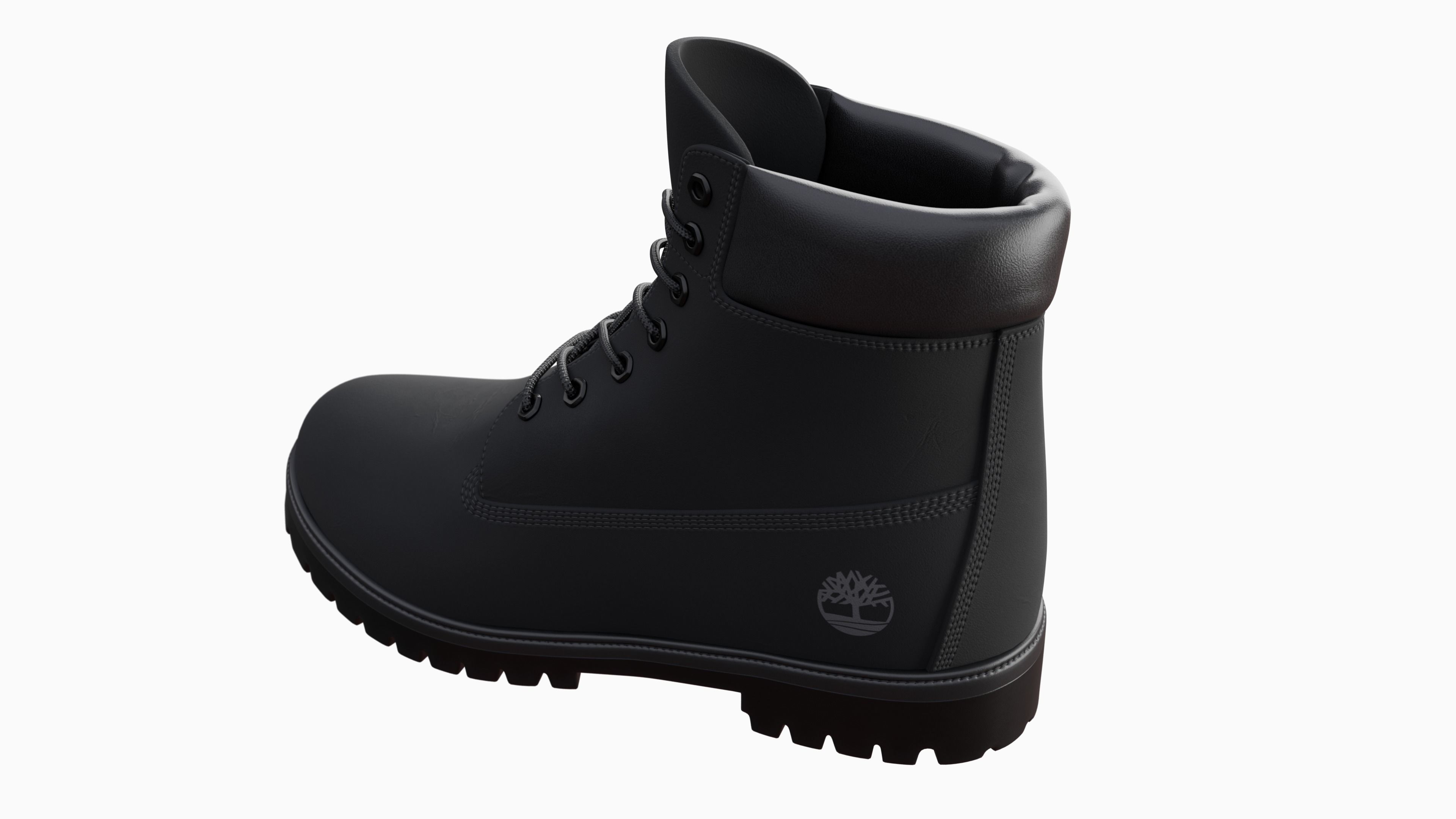 Timberland boots Low-poly 3D model_76