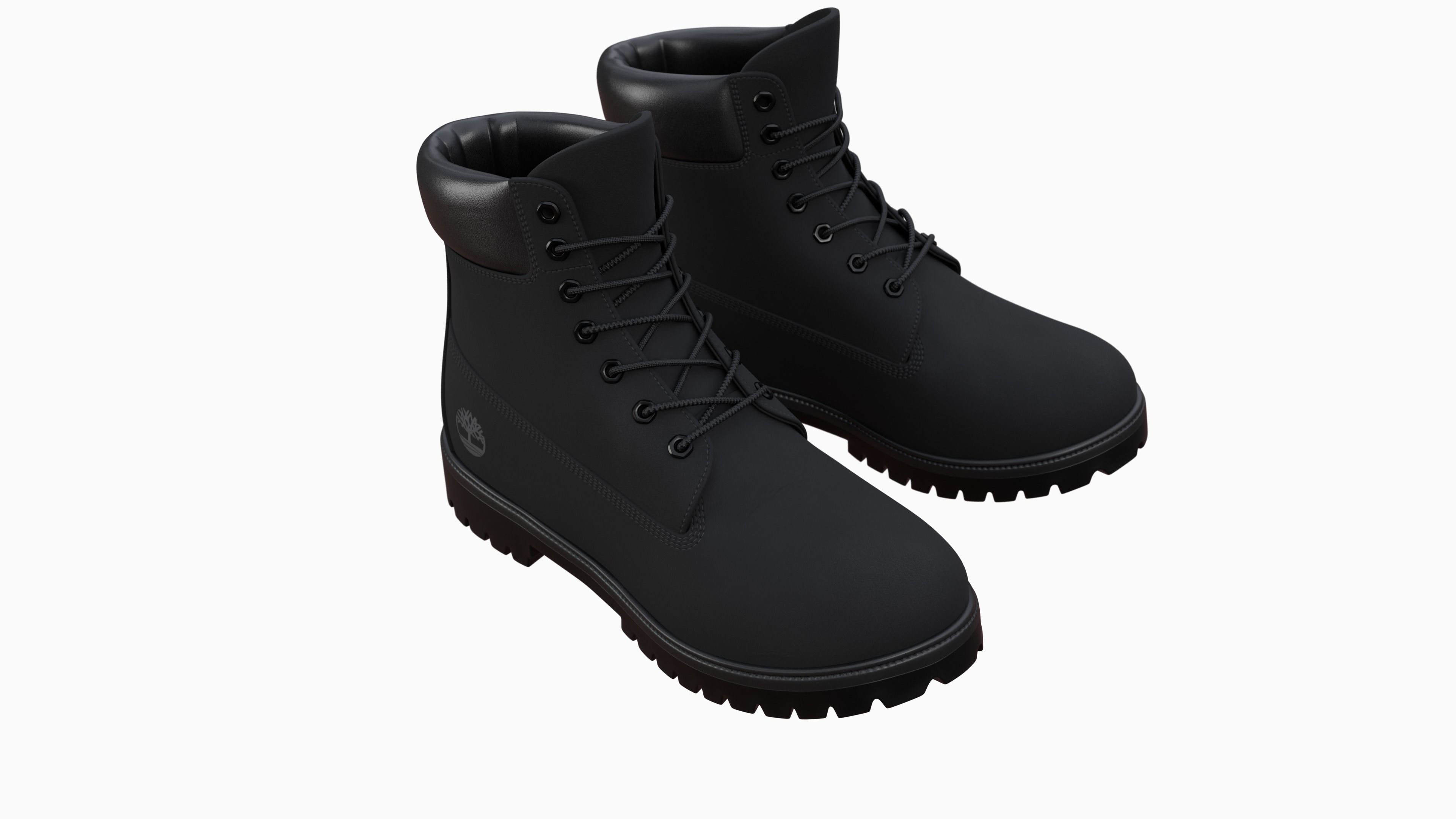 Timberland boots Low-poly 3D model_78