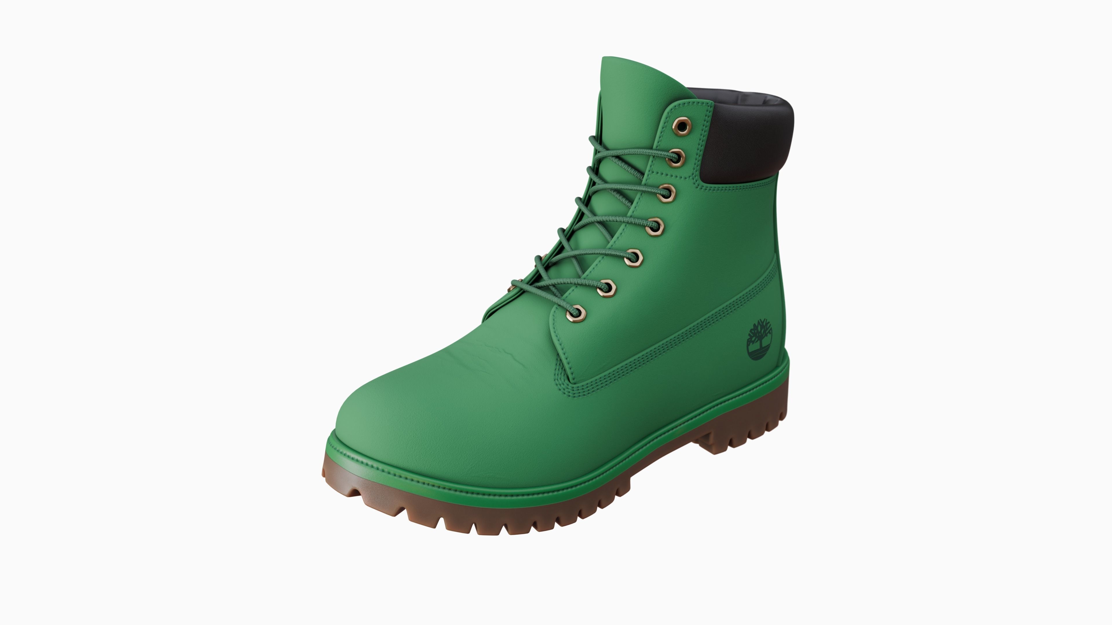 Timberland boots Low-poly 3D model_35