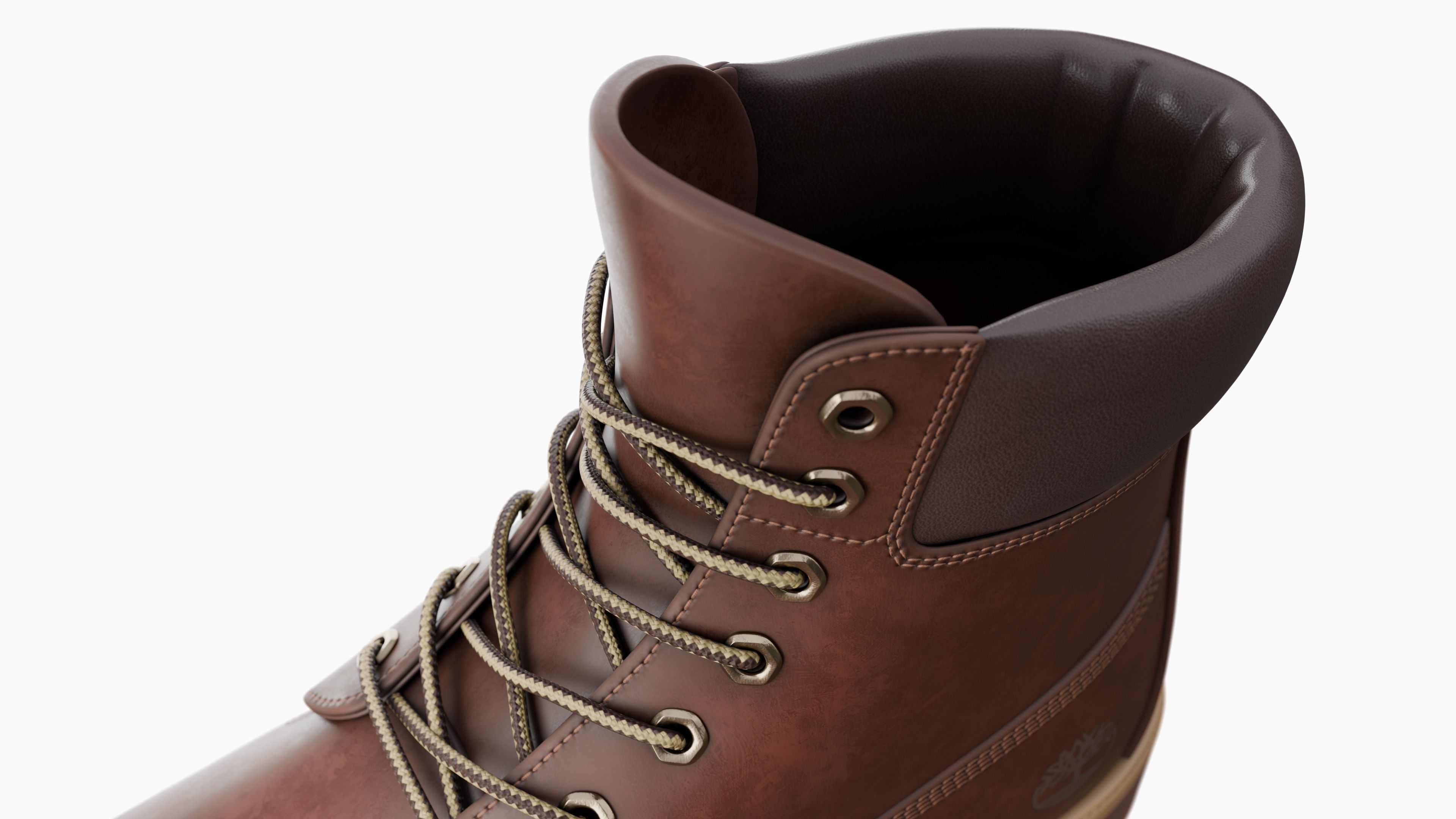 Timberland boots Low-poly 3D model_68