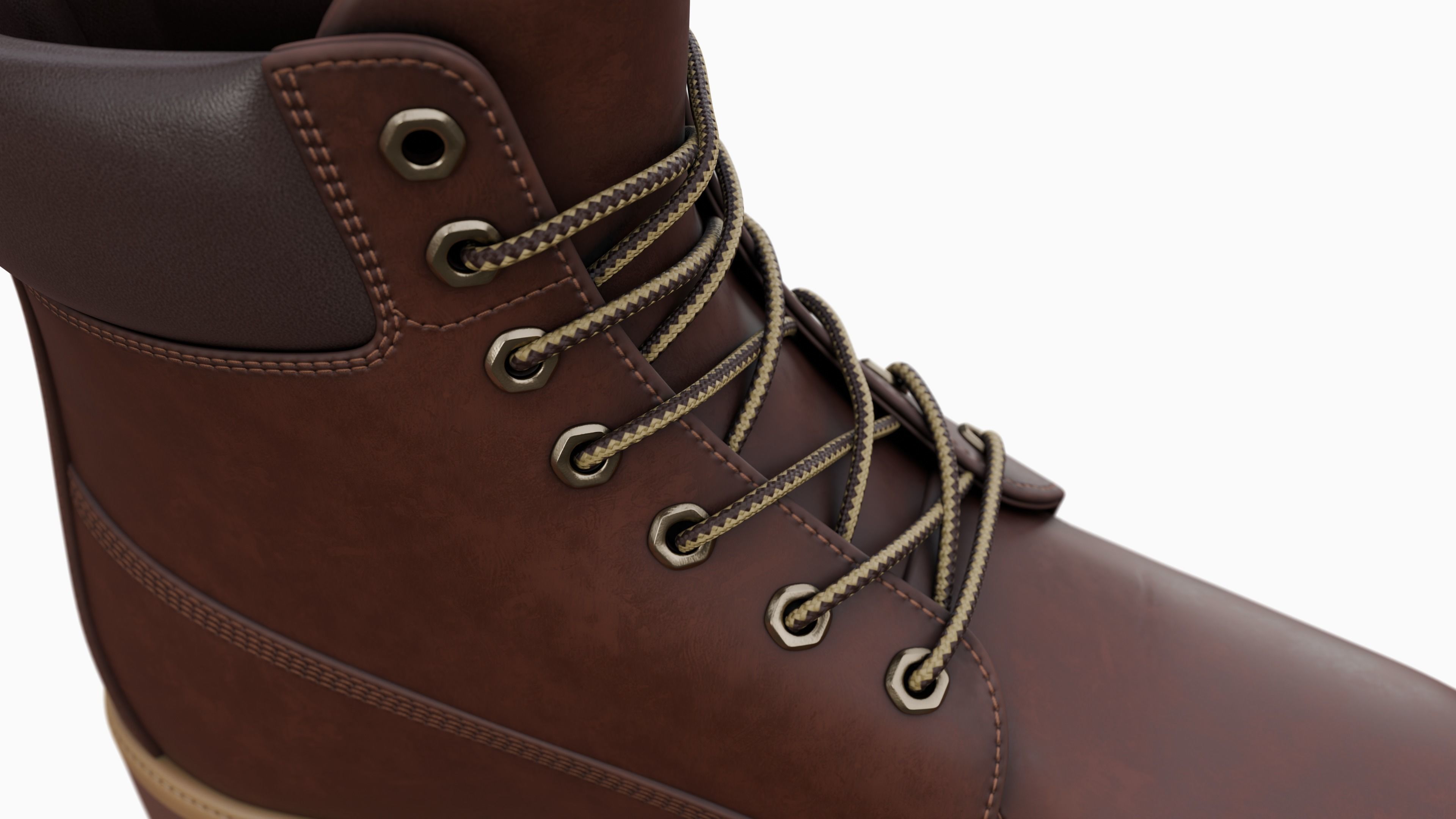 Timberland boots Low-poly 3D model_67