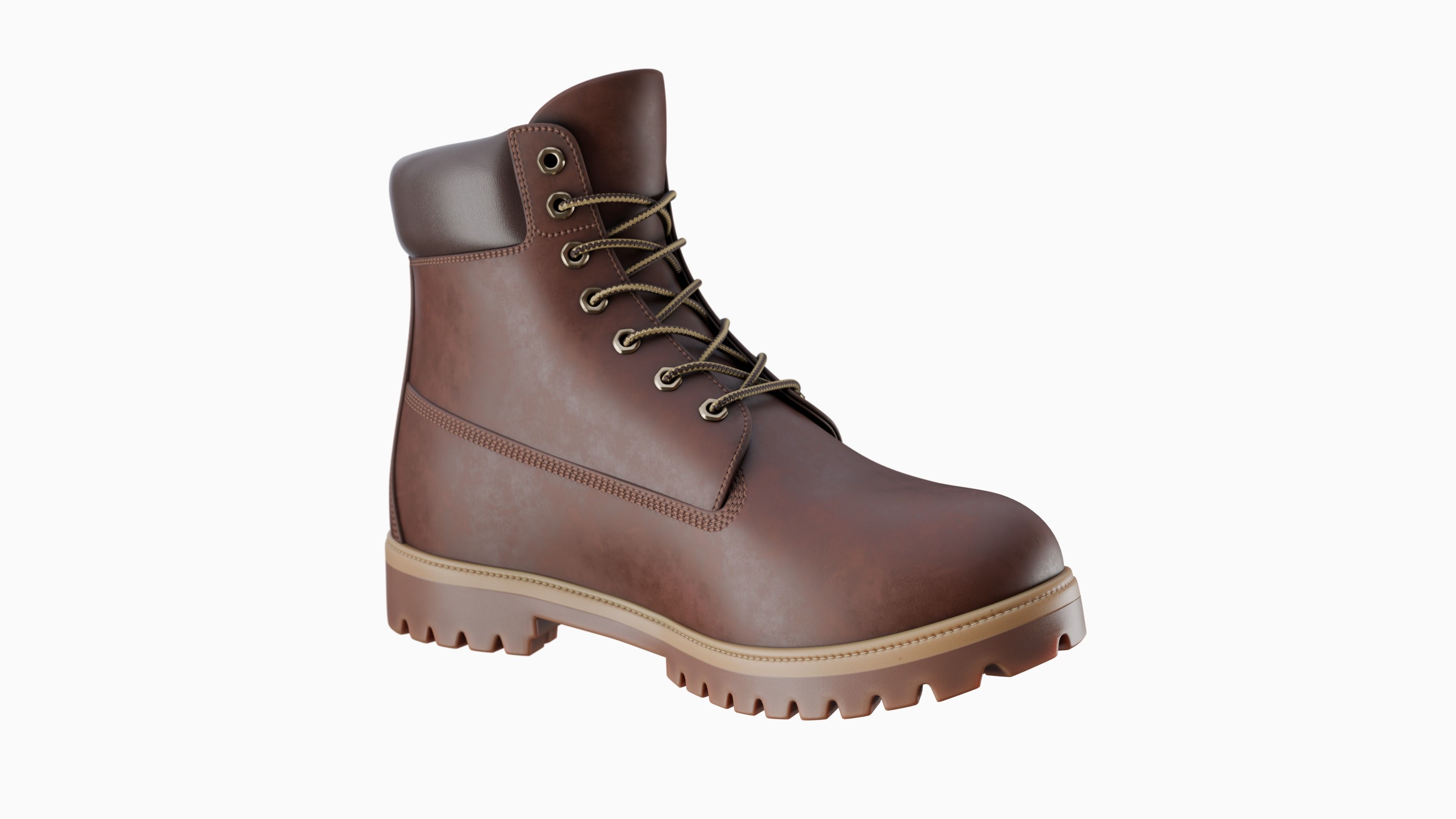 Timberland boots Low-poly 3D model_59