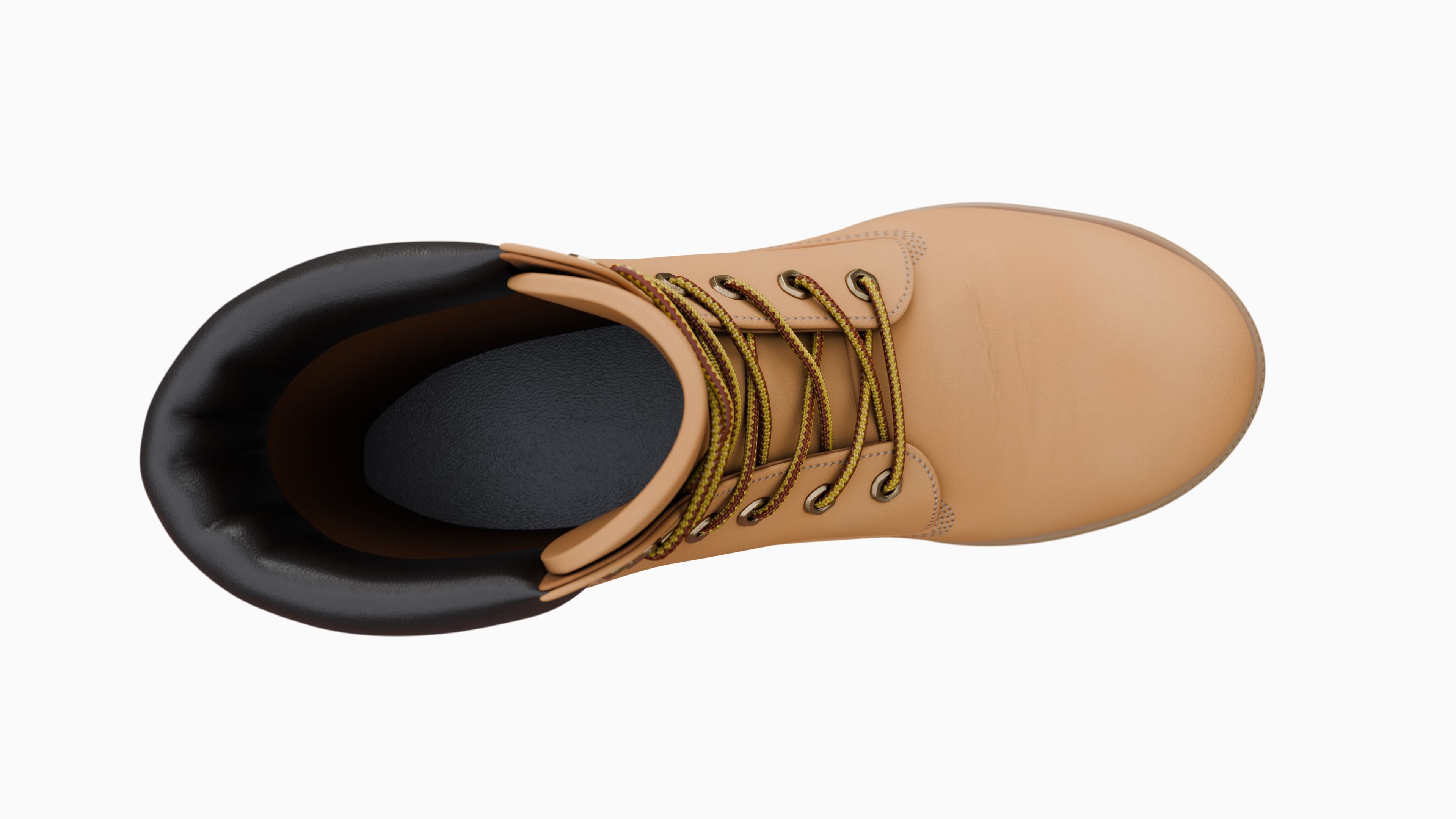 Timberland boots Low-poly 3D model_23