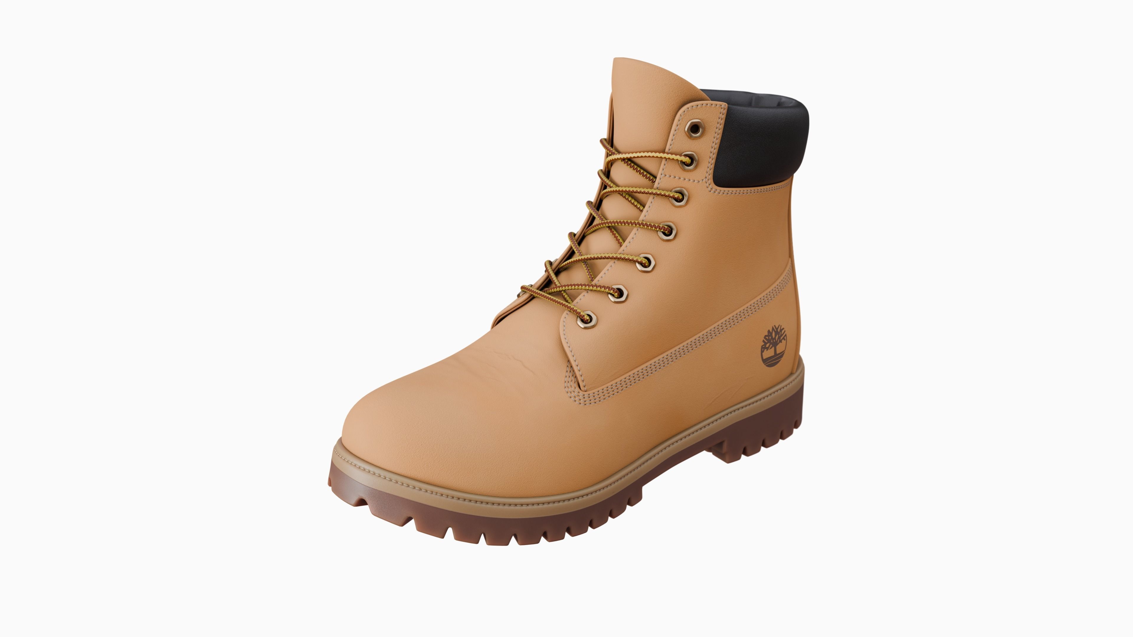 Timberland boots Low-poly 3D model_29
