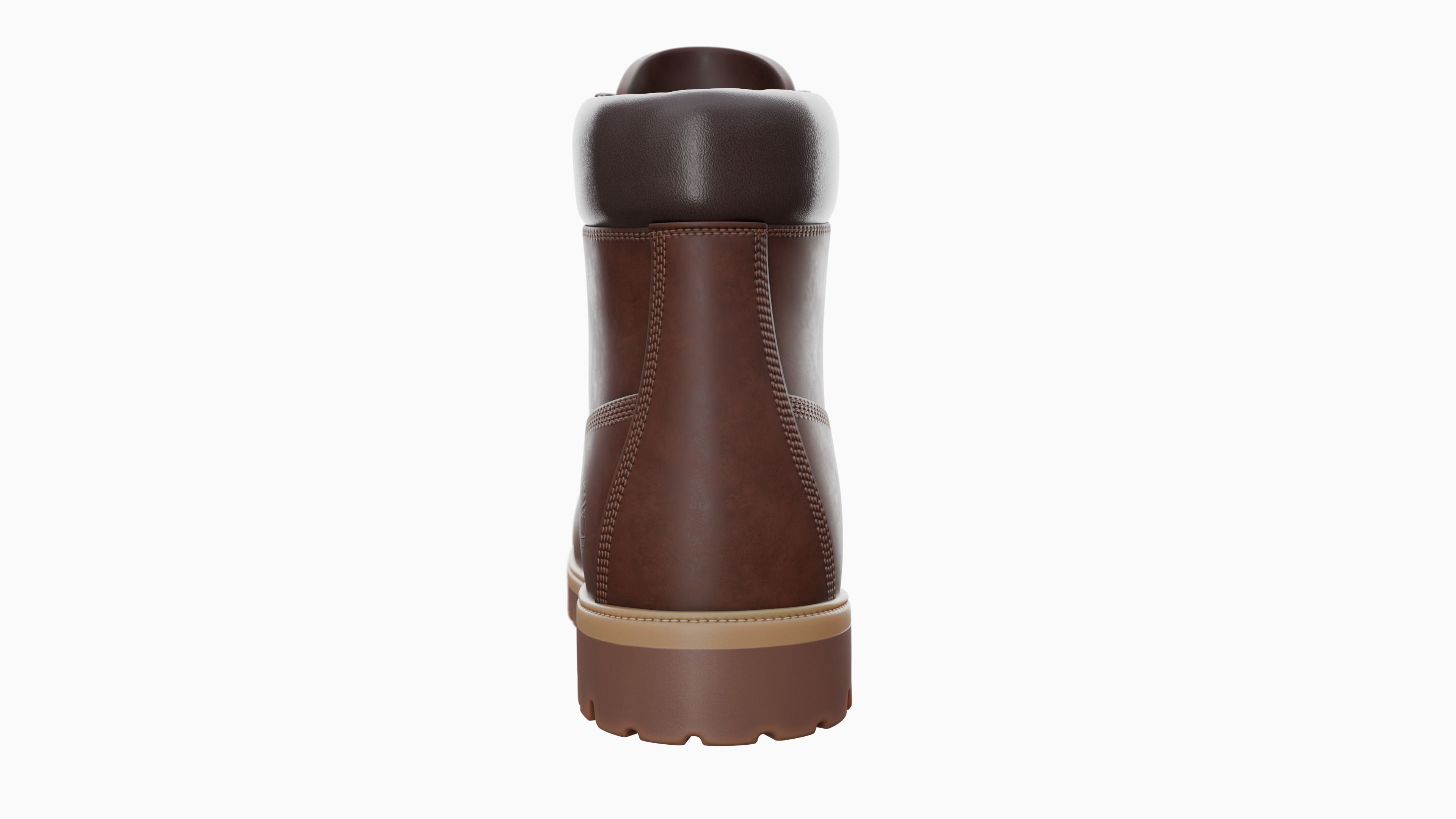 Timberland boots Low-poly 3D model_51