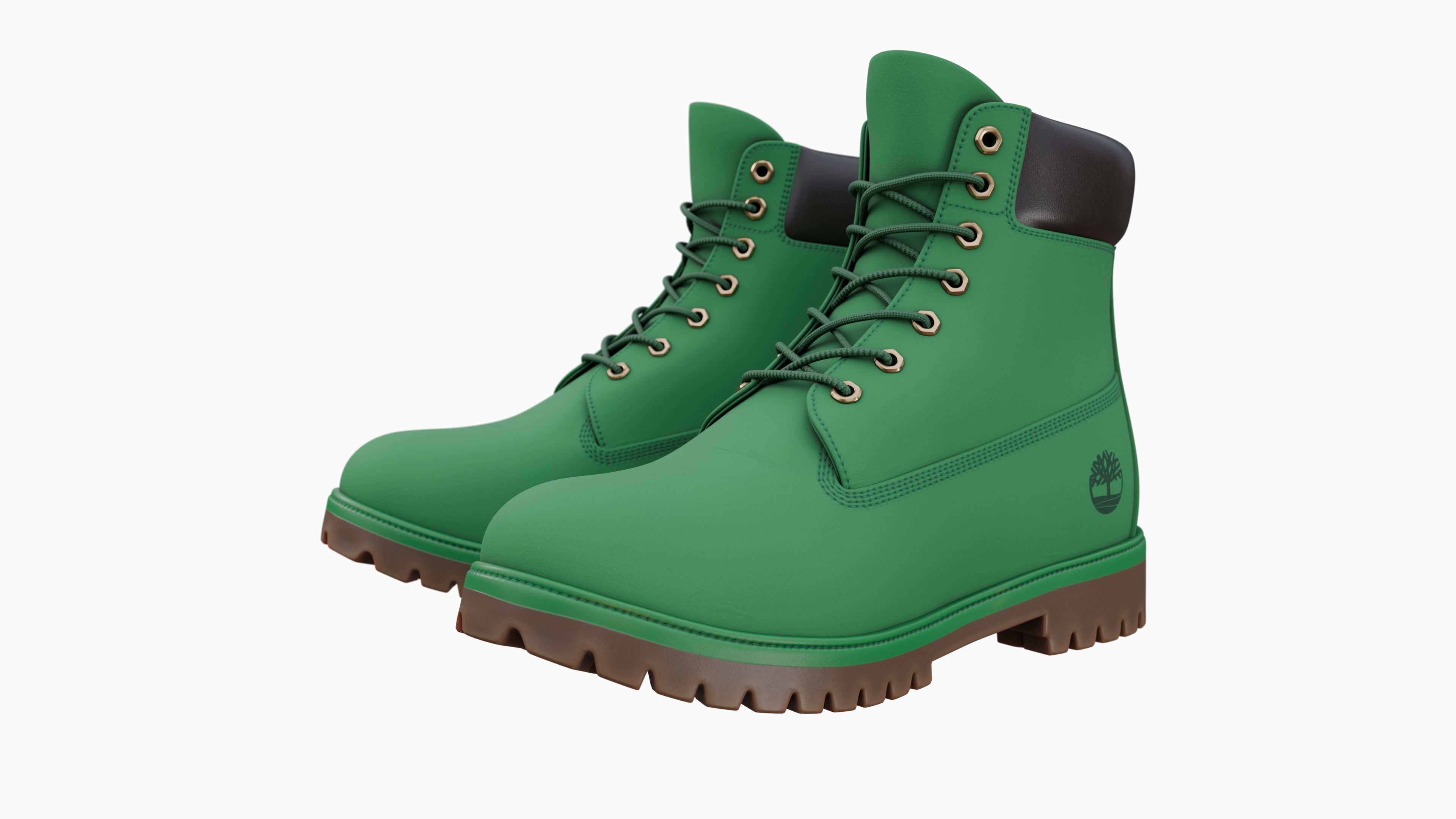 Timberland boots Low-poly 3D model_44