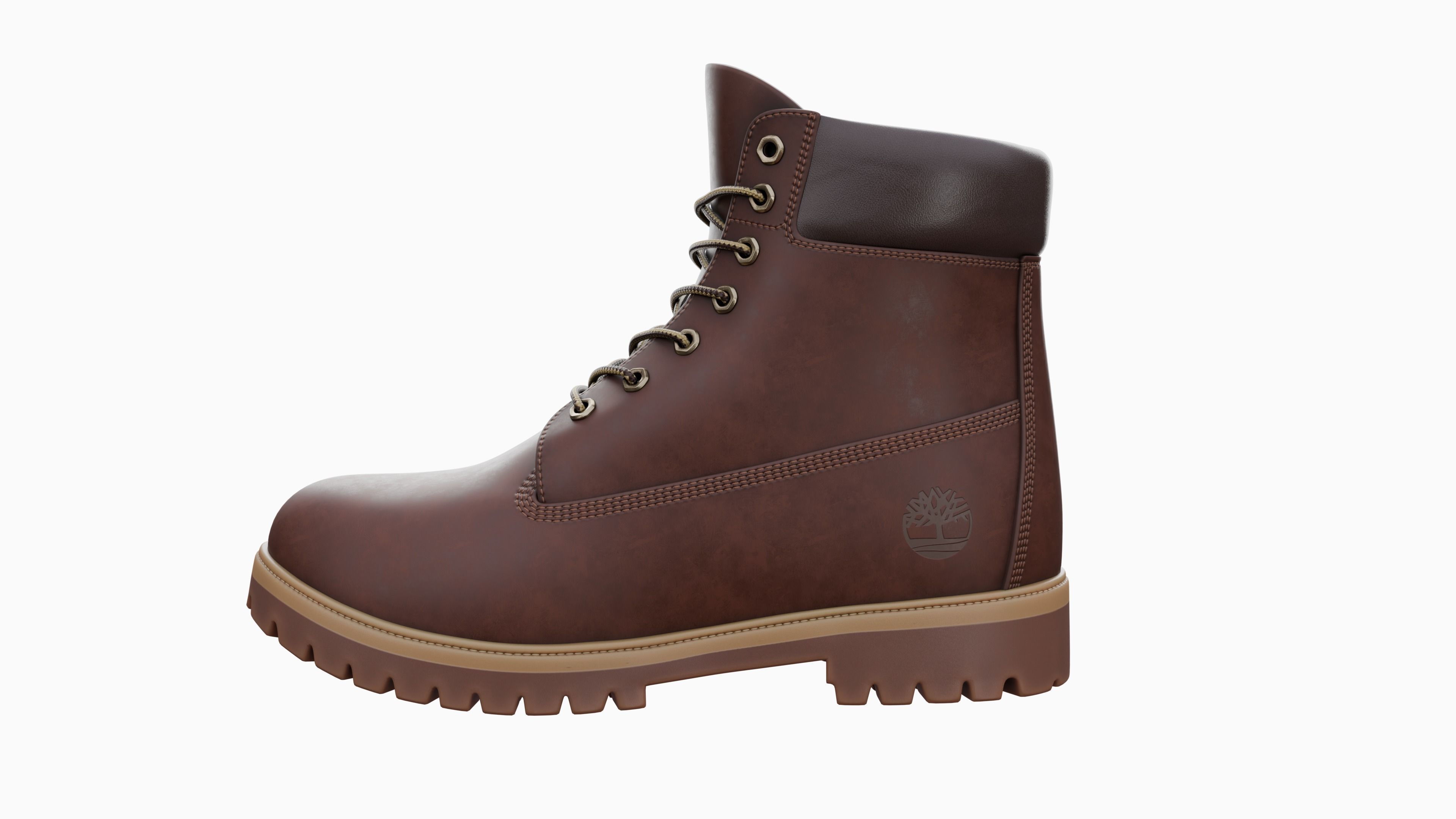 Timberland boots Low-poly 3D model_55