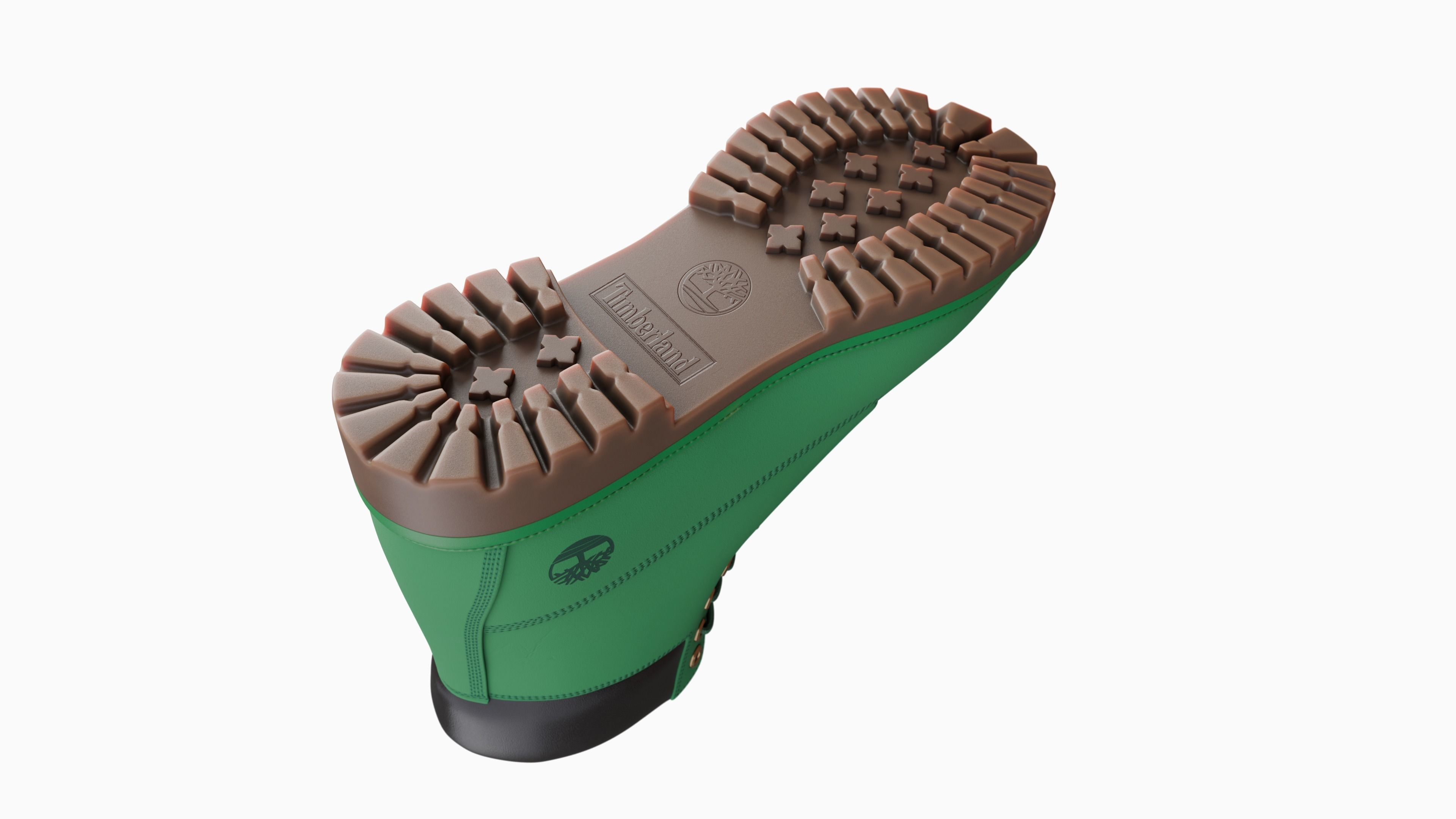 Timberland boots Low-poly 3D model_43