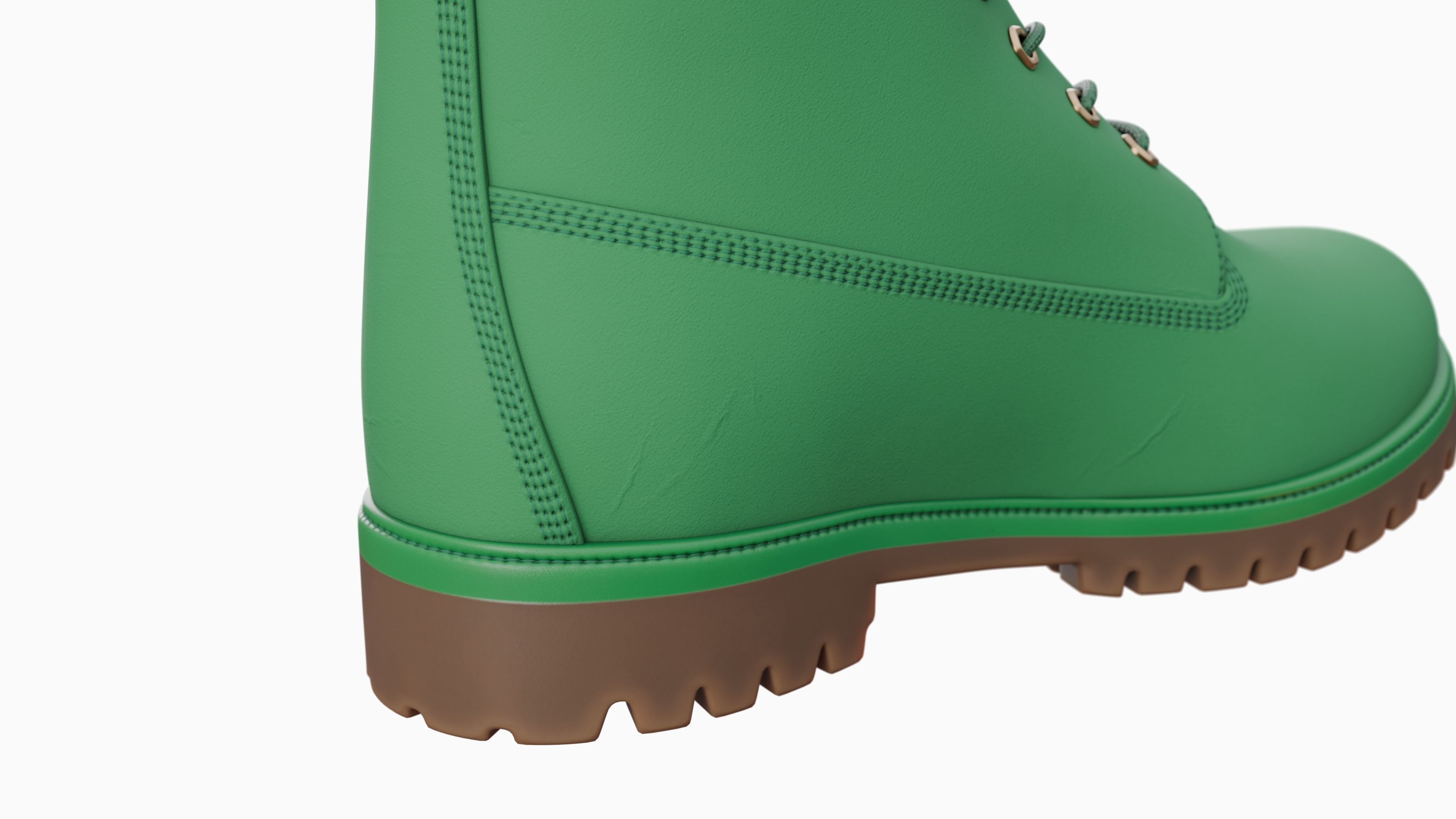 Timberland boots Low-poly 3D model_50
