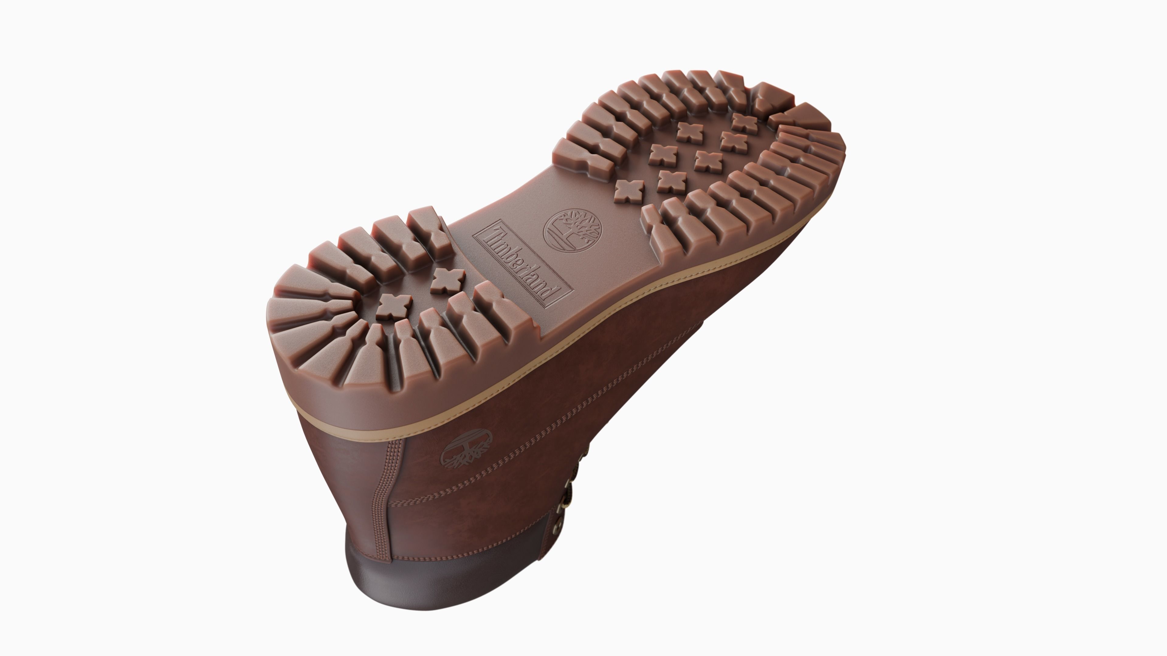 Timberland boots Low-poly 3D model_62