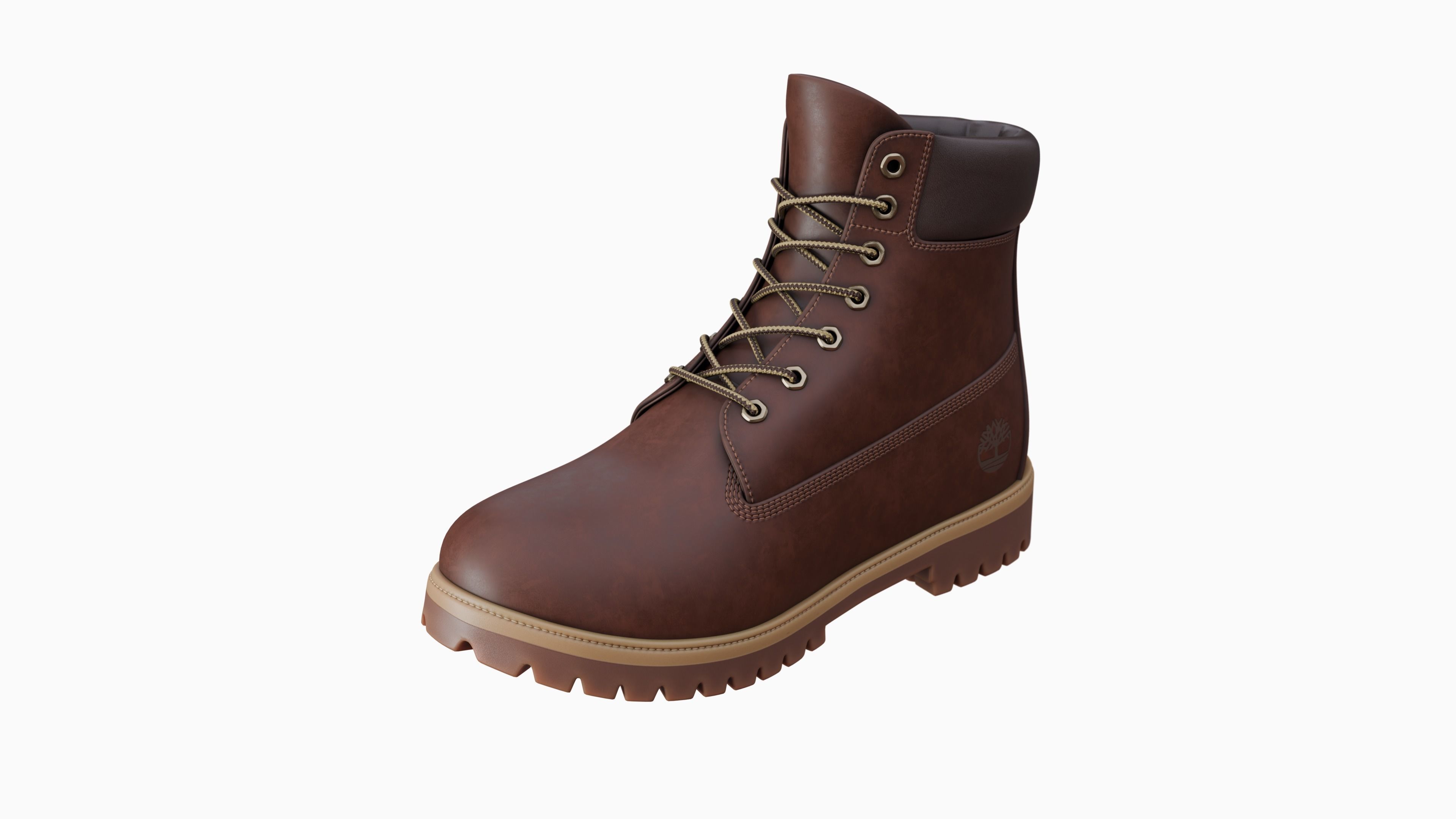 Timberland boots Low-poly 3D model_52