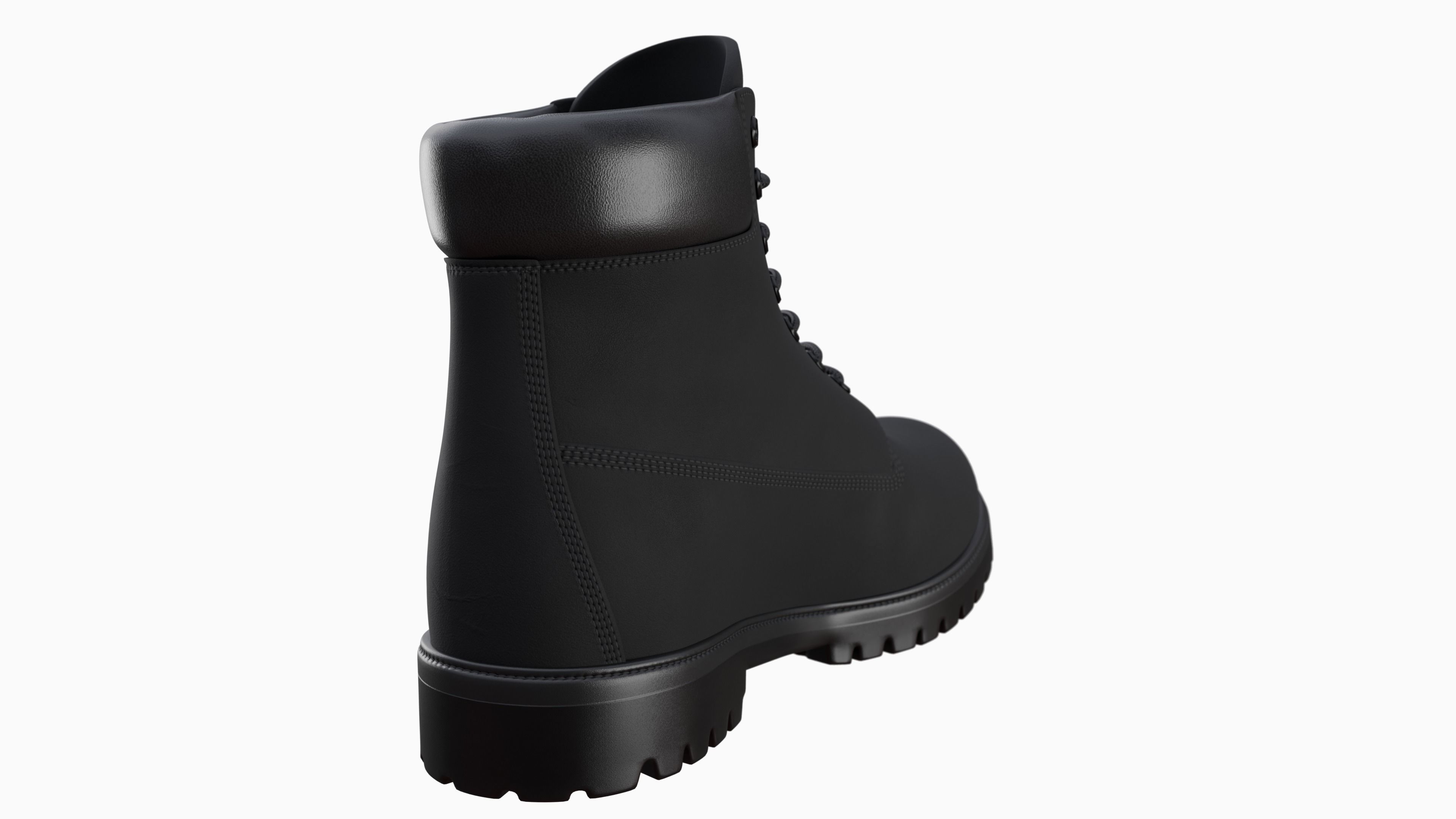 Timberland boots Low-poly 3D model_80
