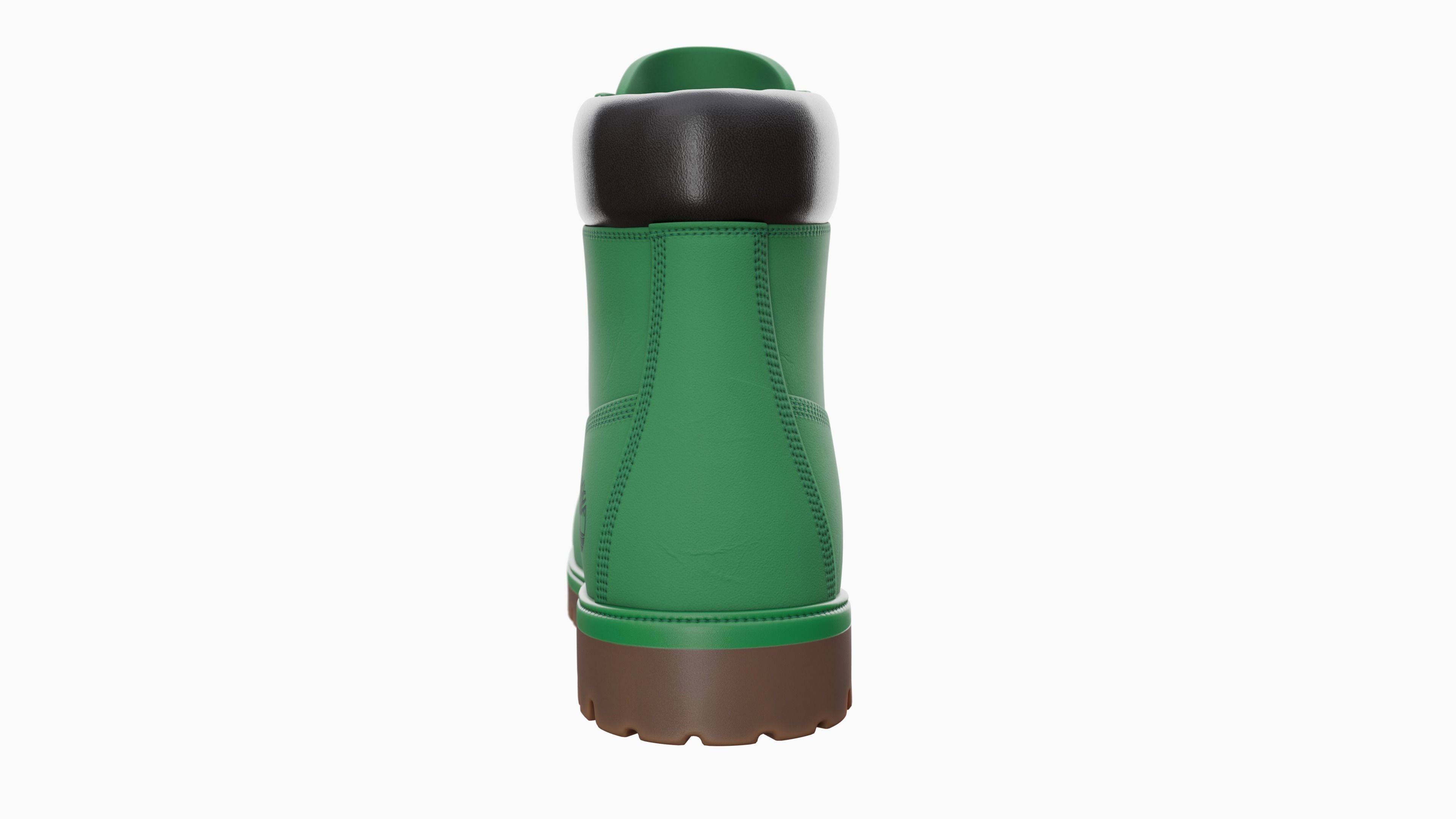 Timberland boots Low-poly 3D model_33