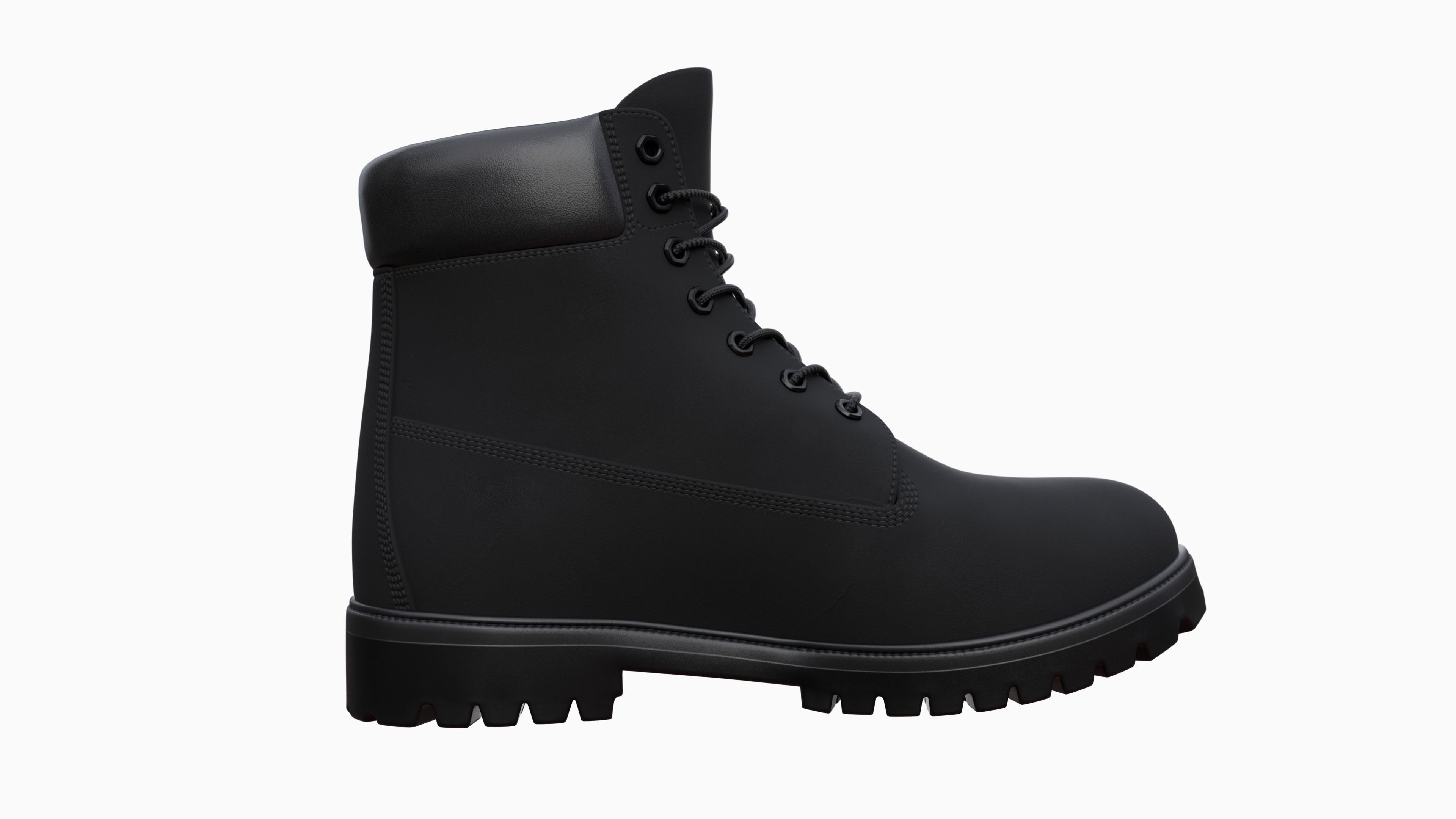 Timberland boots Low-poly 3D model_77
