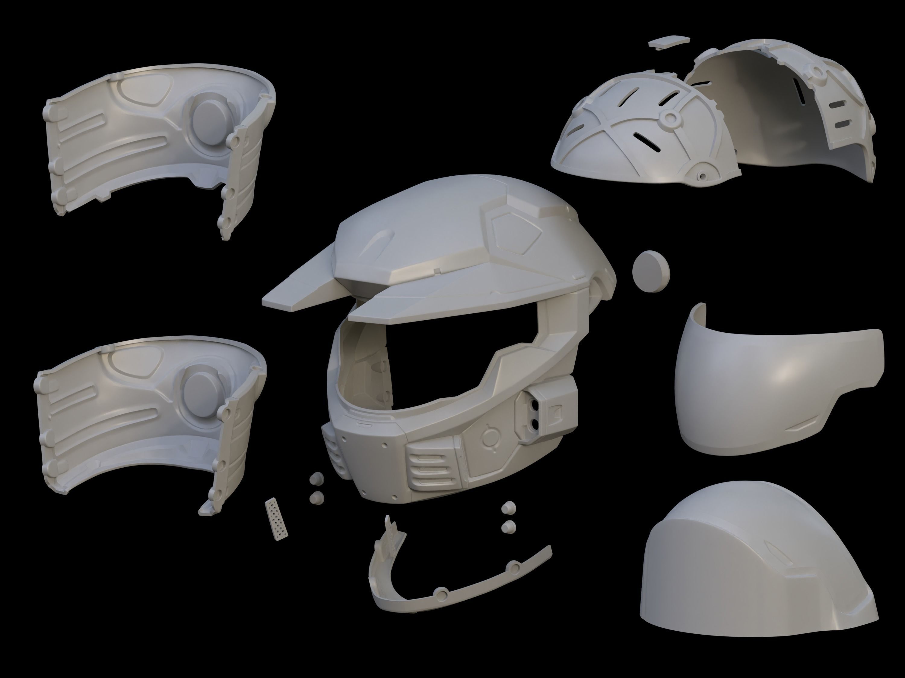 Pro Series MK V helmet 3d print file 3D print model_6