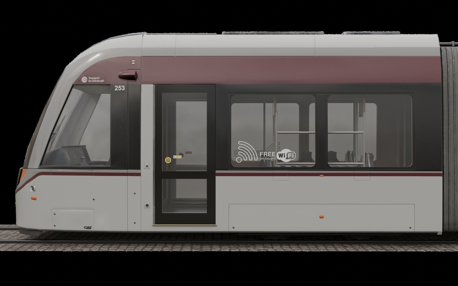 CAF Urbos 3 Low-poly 3D model_5