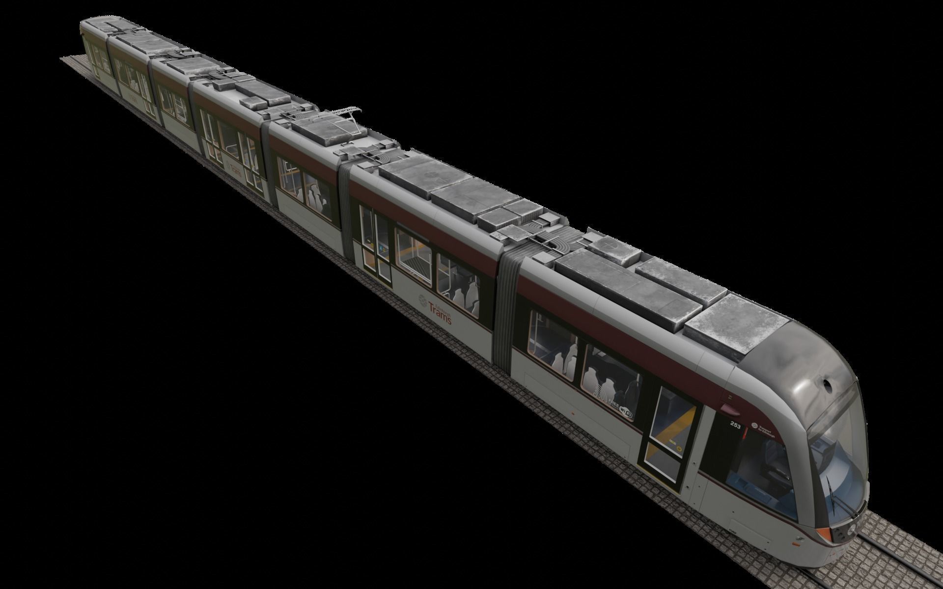 CAF Urbos 3 Low-poly 3D model_3
