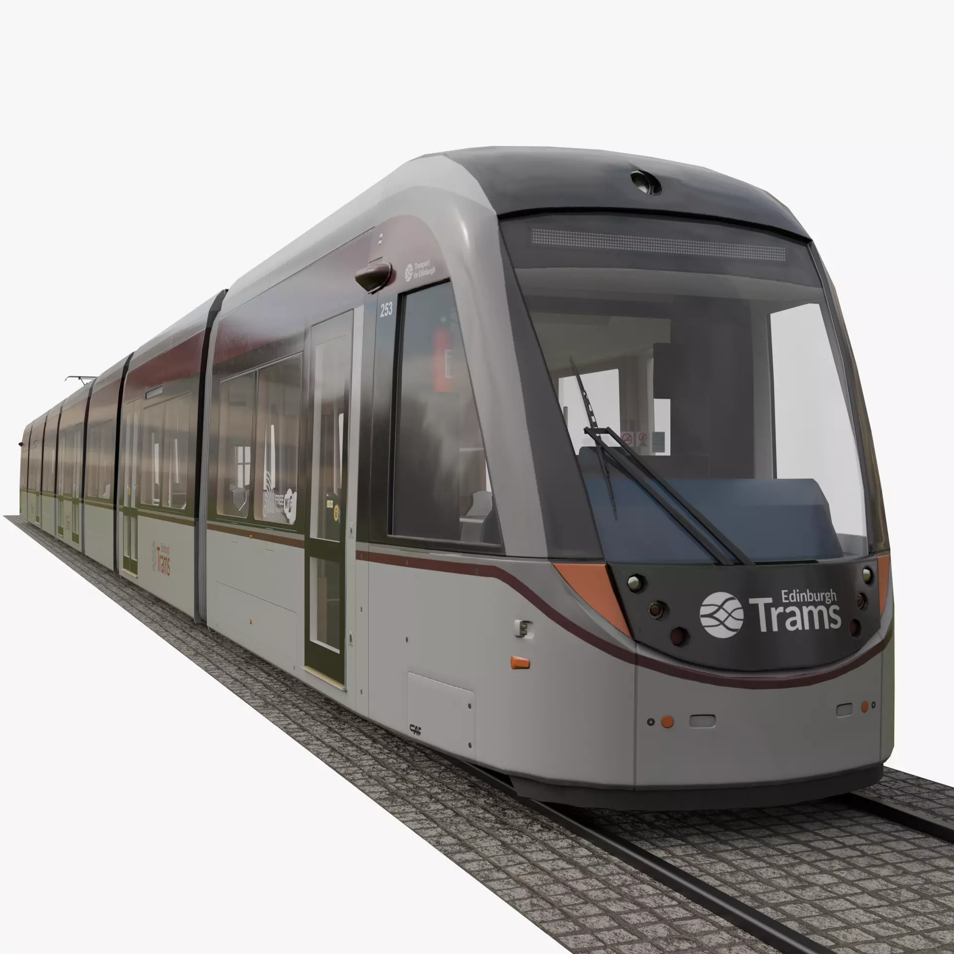 CAF Urbos 3 Low-poly 3D model_0