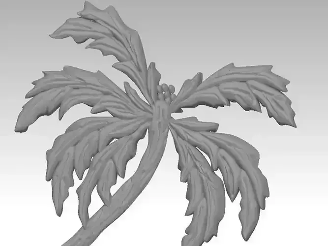 Coconut Tree  Low-poly 3D model