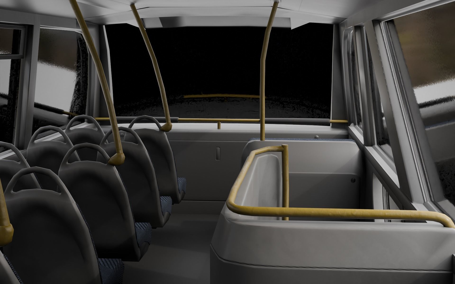 Enviro 400 XLB Low-poly 3D model_9
