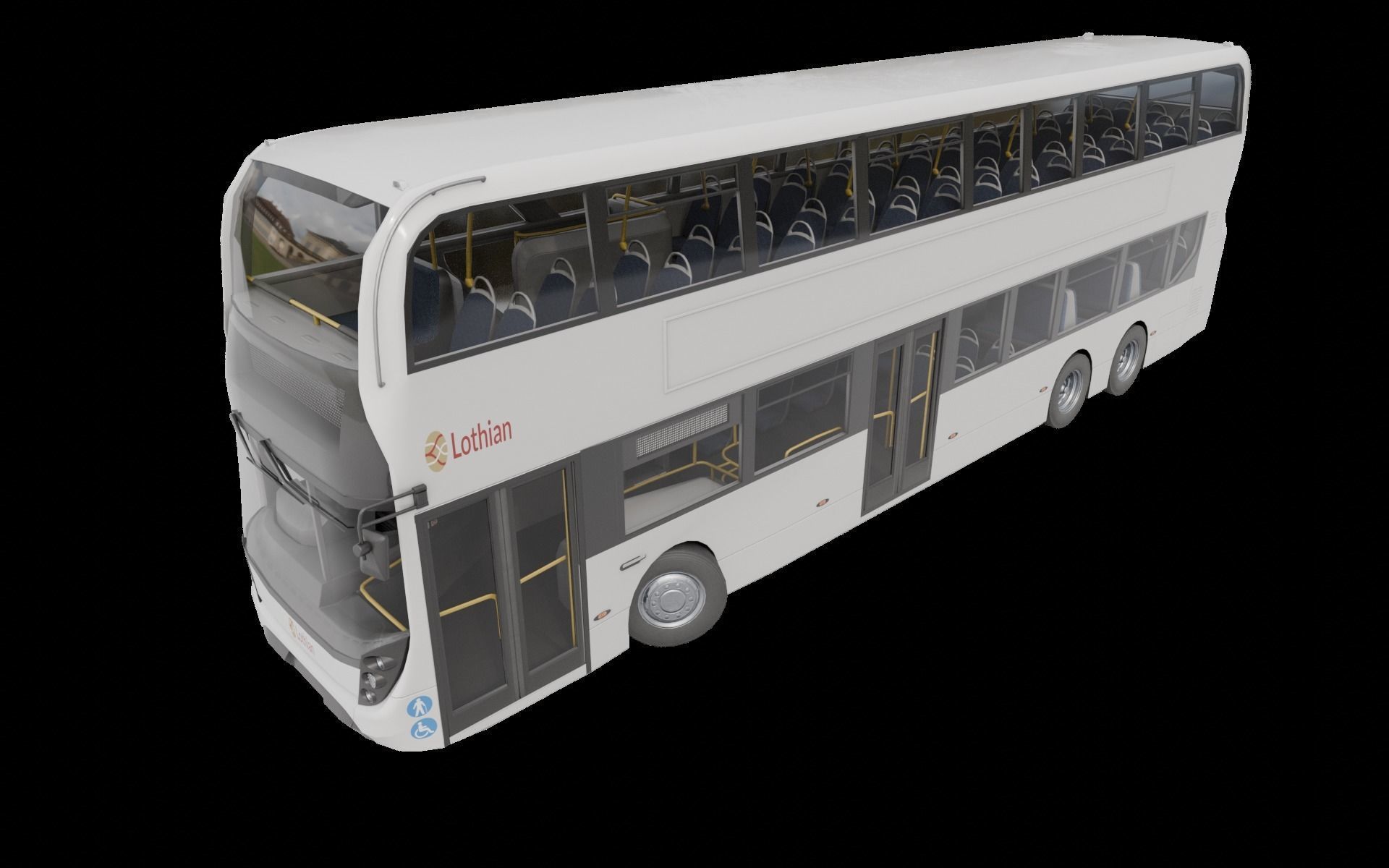 Enviro 400 XLB Low-poly 3D model_6
