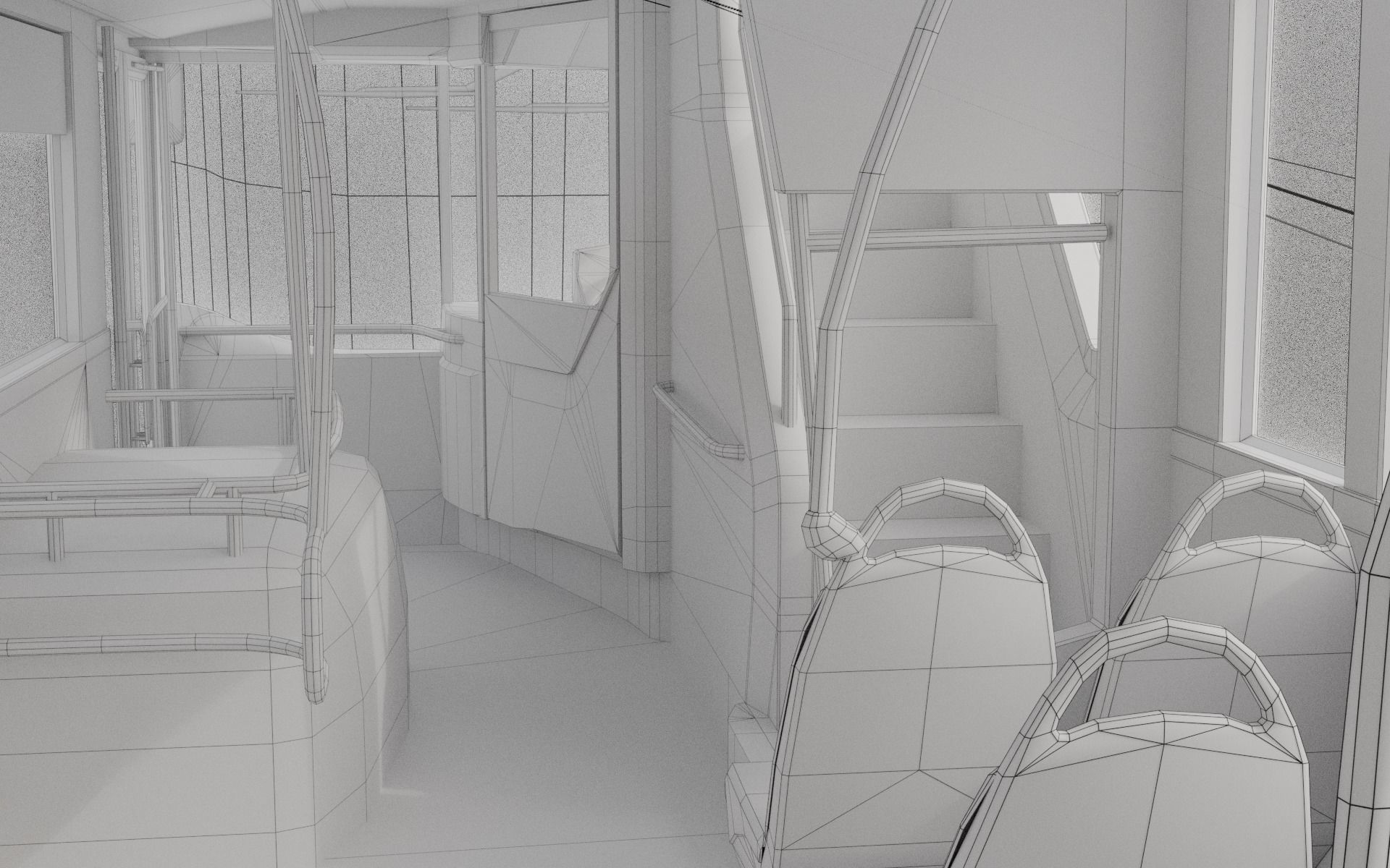 Enviro 400 XLB Low-poly 3D model_13