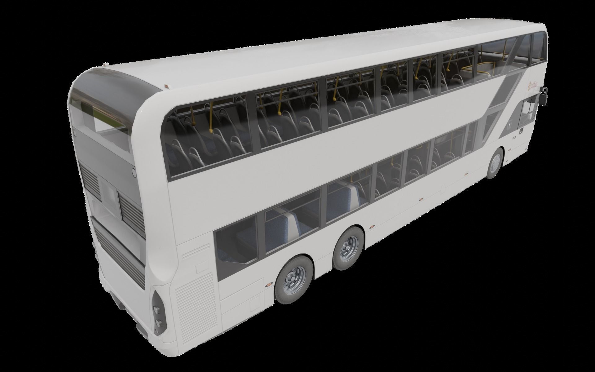 Enviro 400 XLB Low-poly 3D model_7