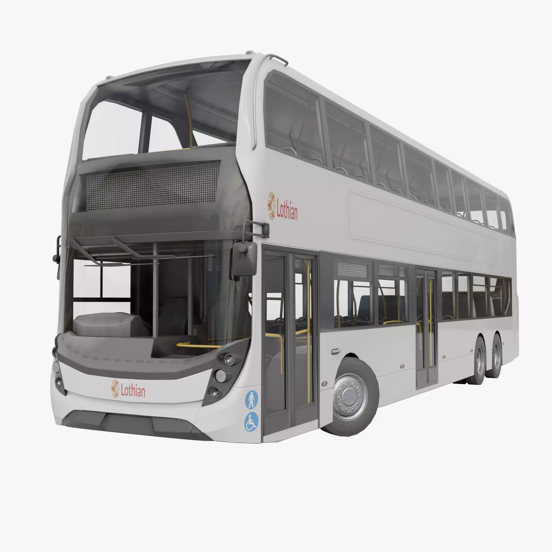 Enviro 400 XLB Low-poly 3D model_0