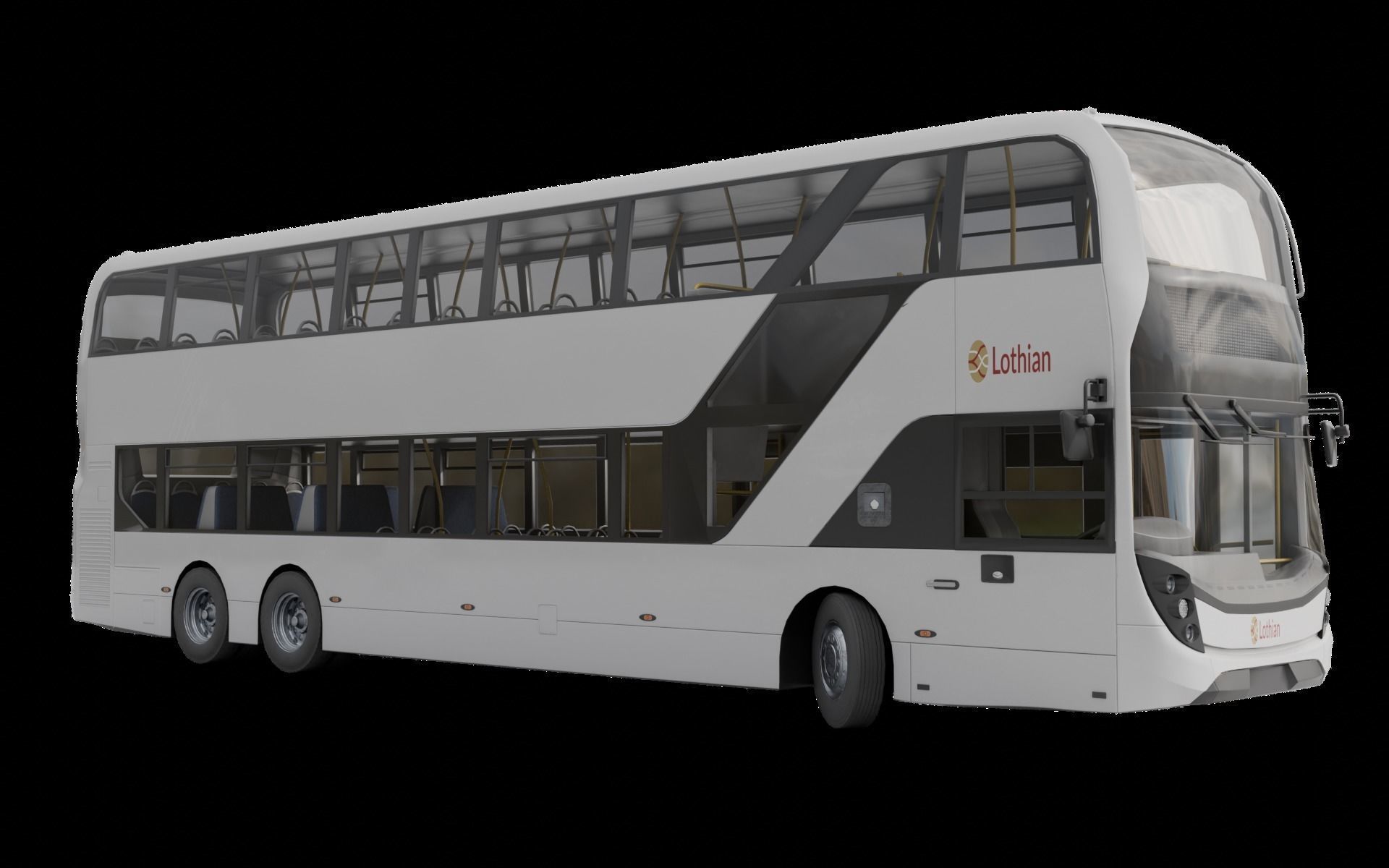 Enviro 400 XLB Low-poly 3D model_5