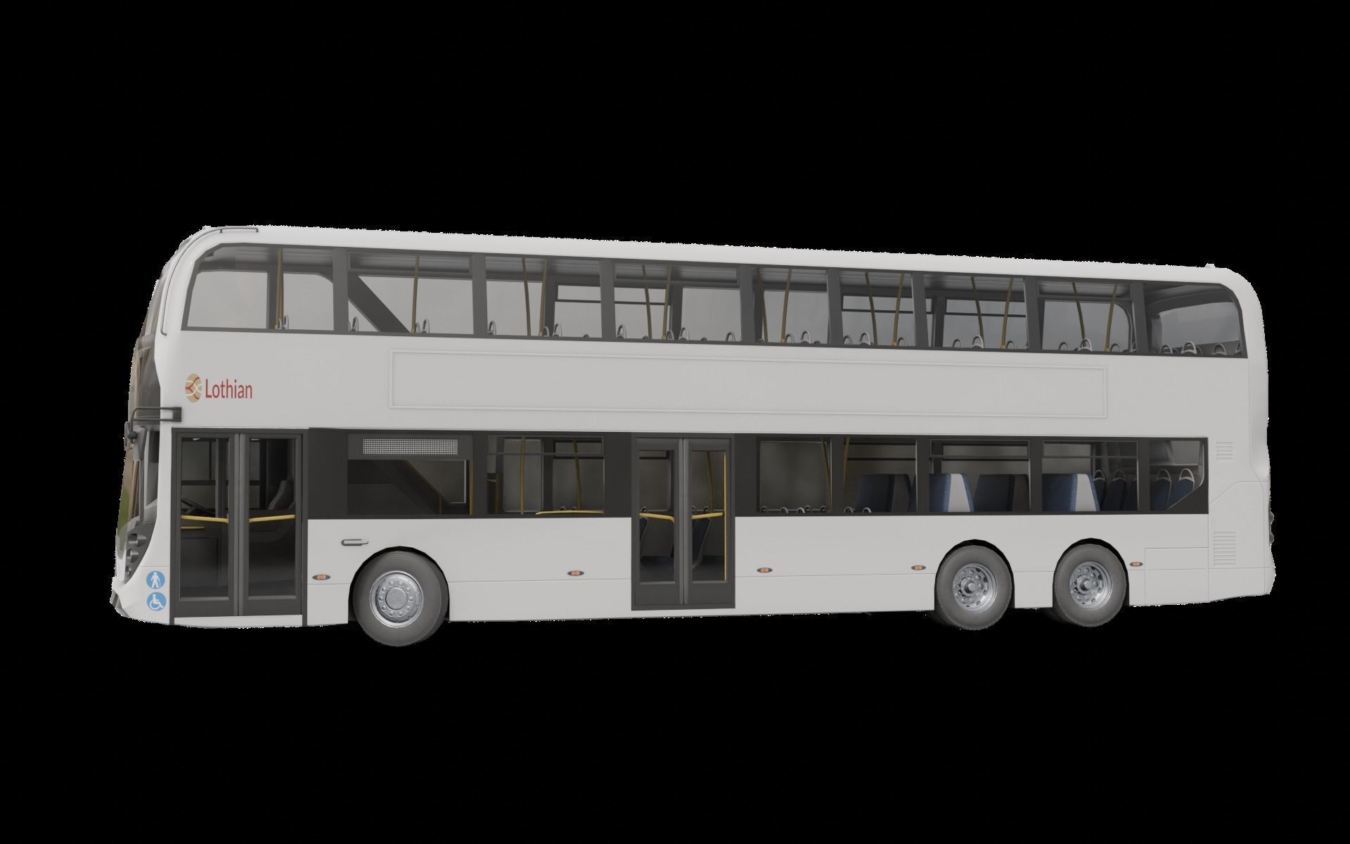 Enviro 400 XLB Low-poly 3D model_2