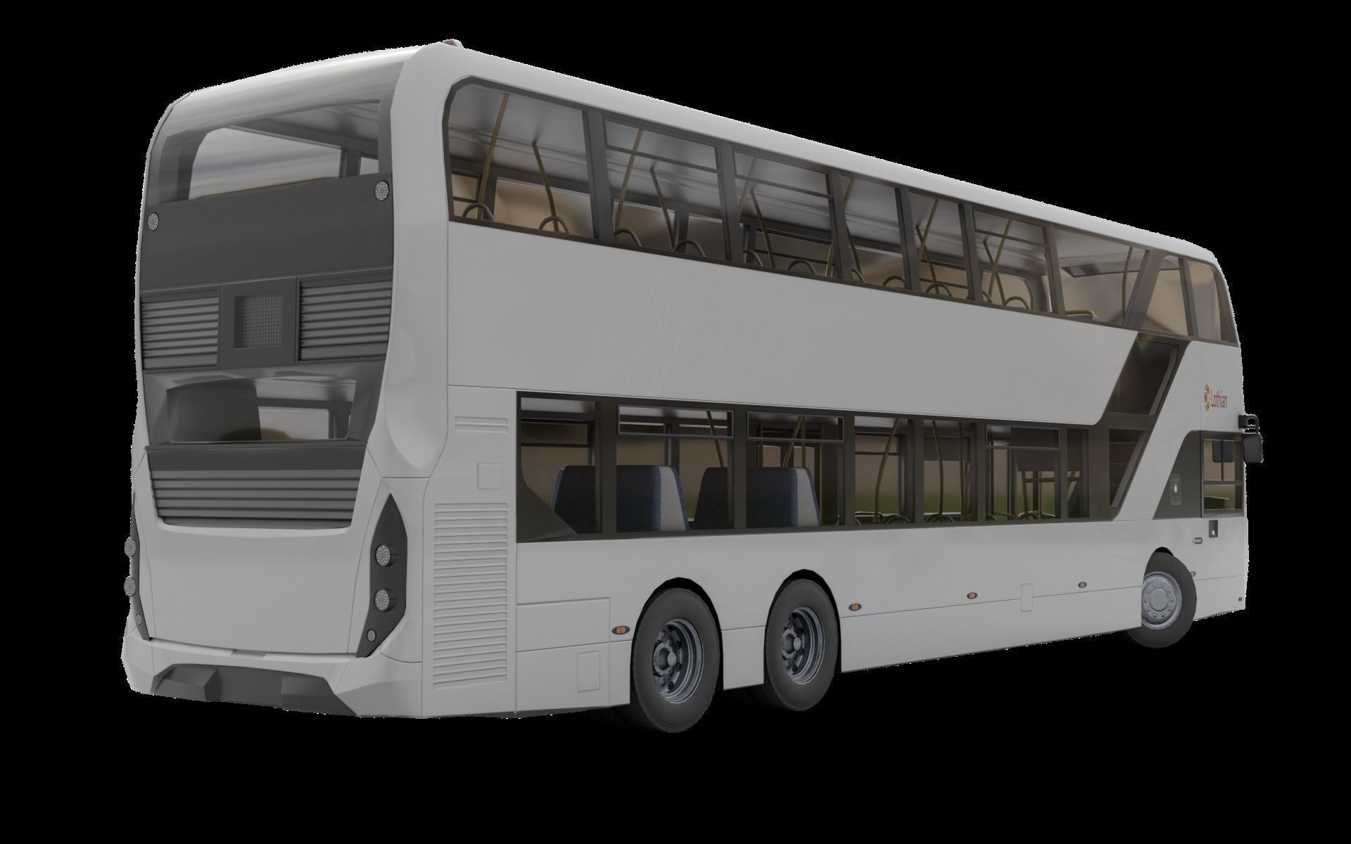 Enviro 400 XLB Low-poly 3D model_4