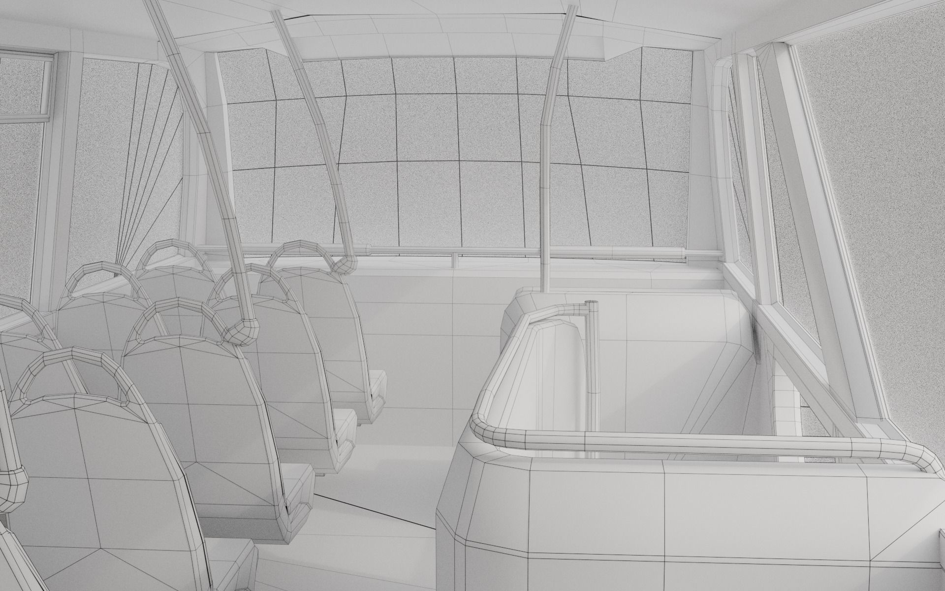 Enviro 400 XLB Low-poly 3D model_12