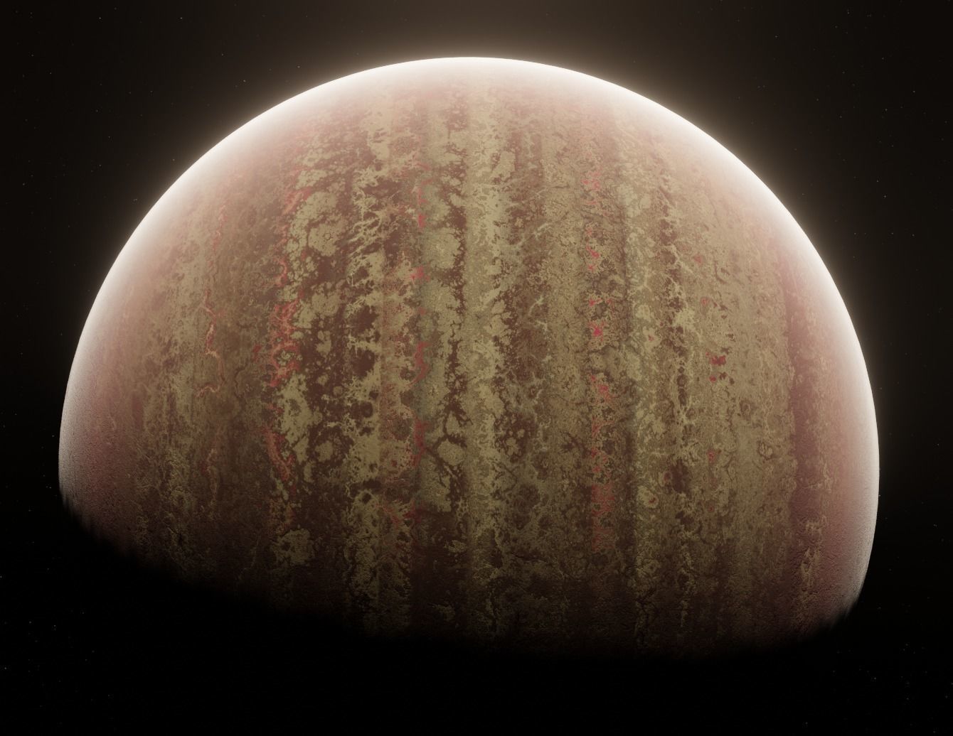 Planet Space Ready to game Low-poly 3D model_1