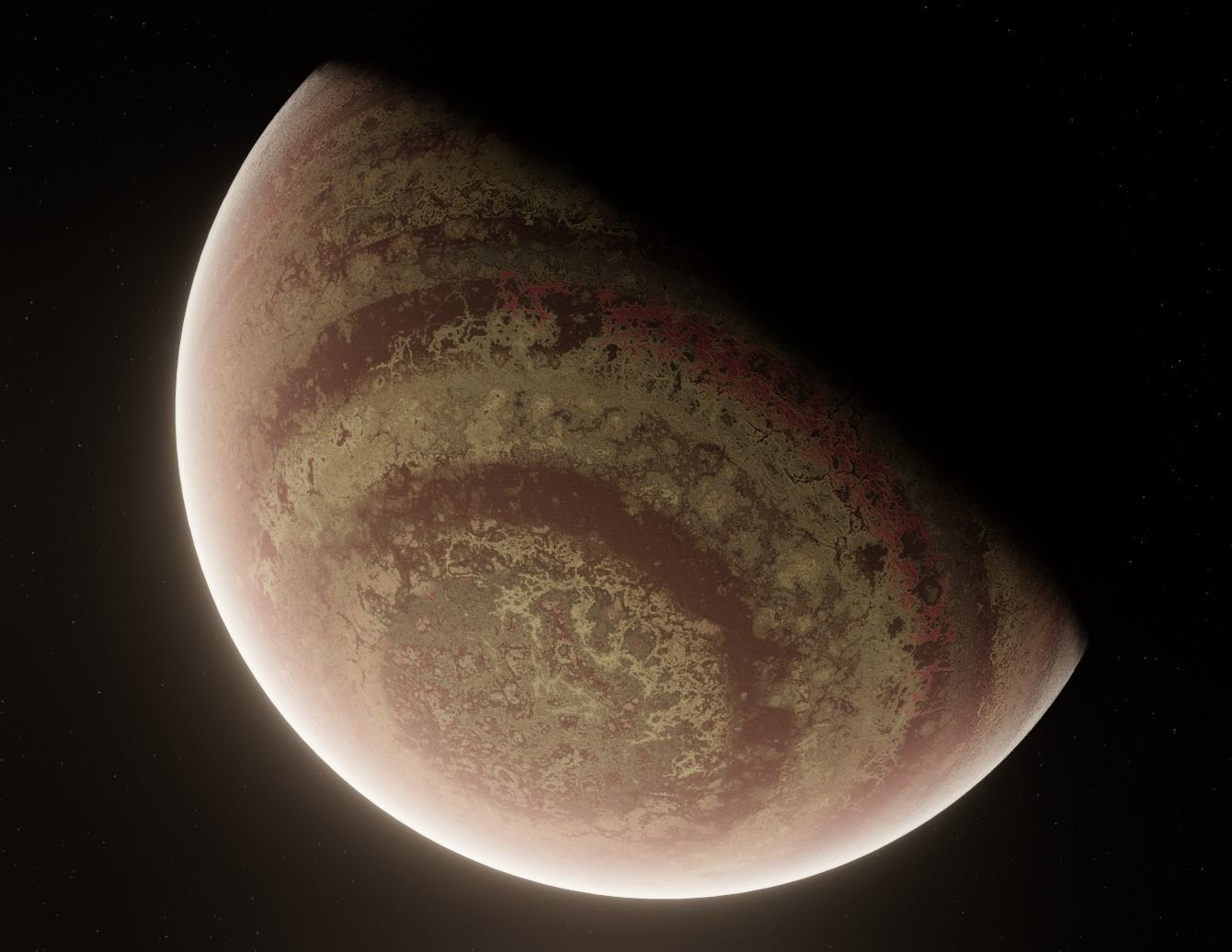 Planet Space Ready to game Low-poly 3D model_8