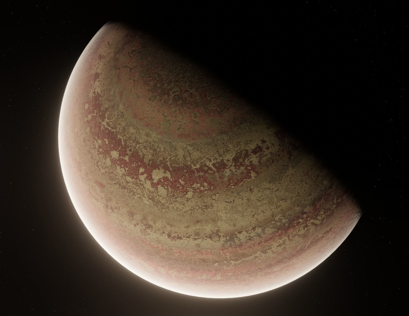 Planet Space Ready to game Low-poly 3D model_3