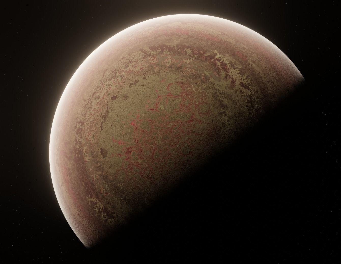 Planet Space Ready to game Low-poly 3D model_7