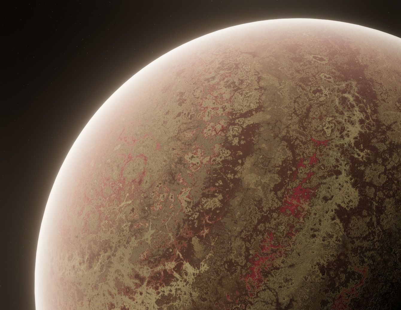 Planet Space Ready to game Low-poly 3D model_6