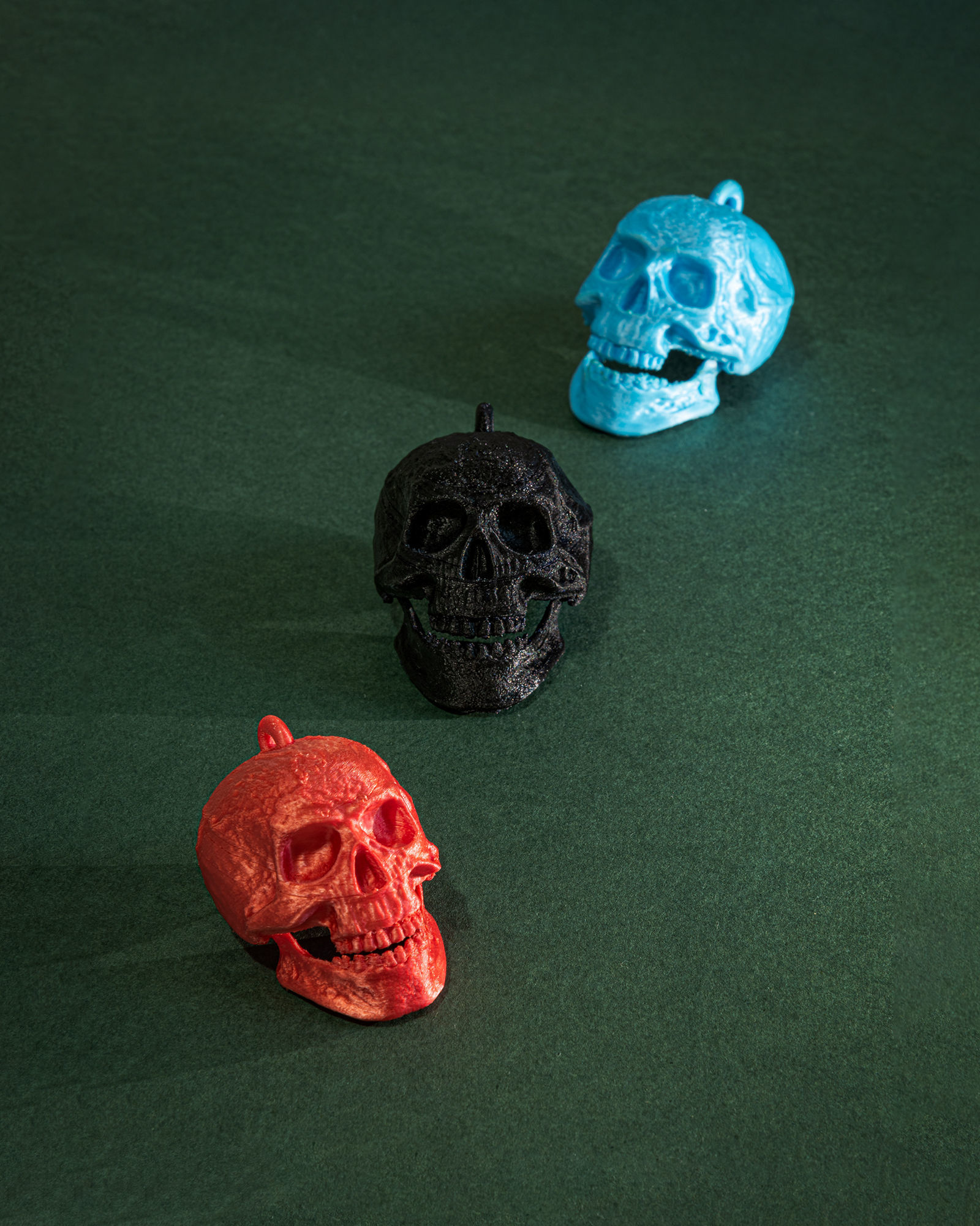 KEYCHAIN SKULL WITH ARTICULATED JAW 3D print model_1
